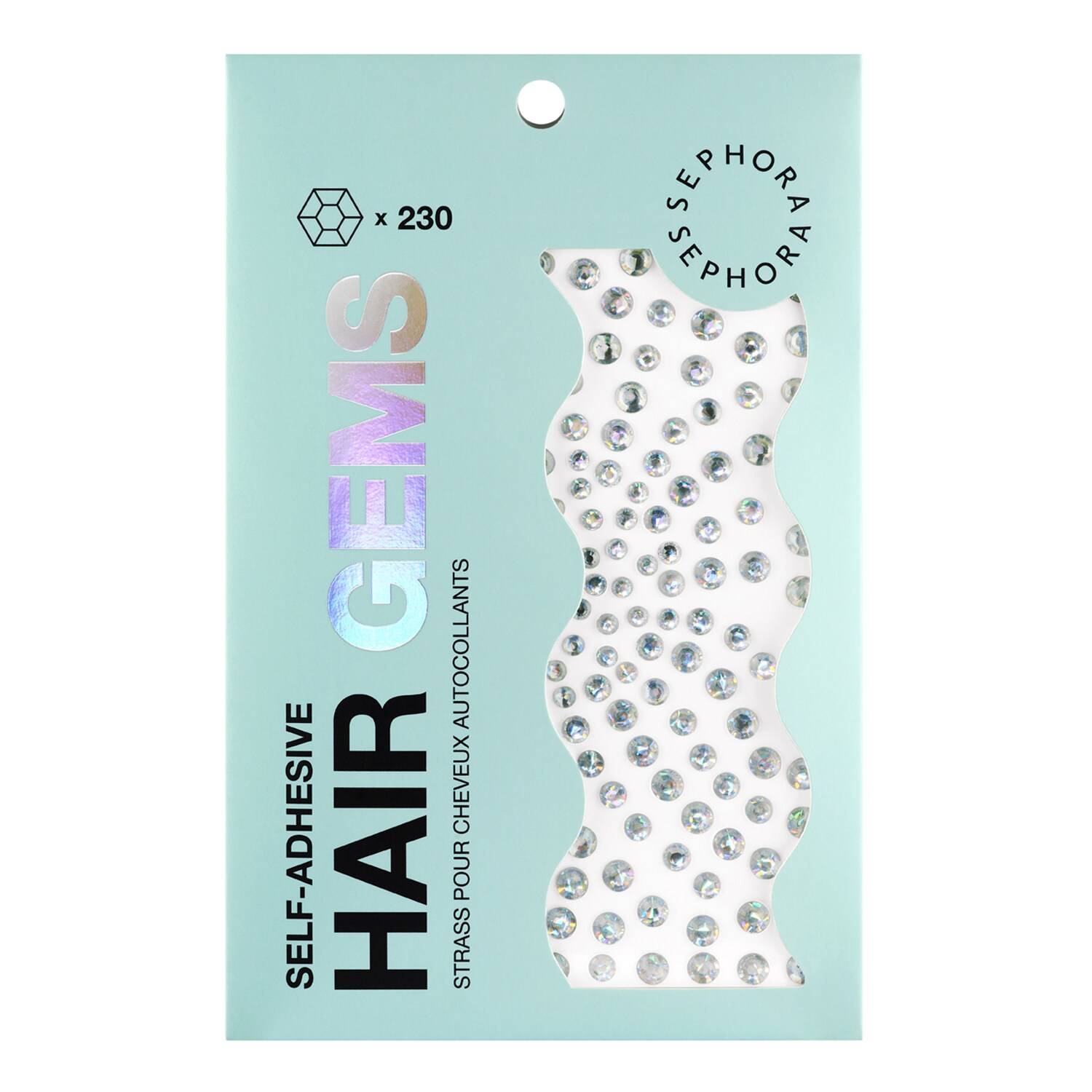 Sephora Collection Self-Adhesive Hair Gems Holographic