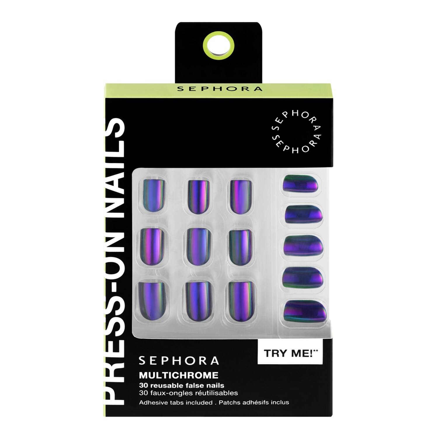 Sephora Collection Press On Gel Nails Kit Chrome Obsession