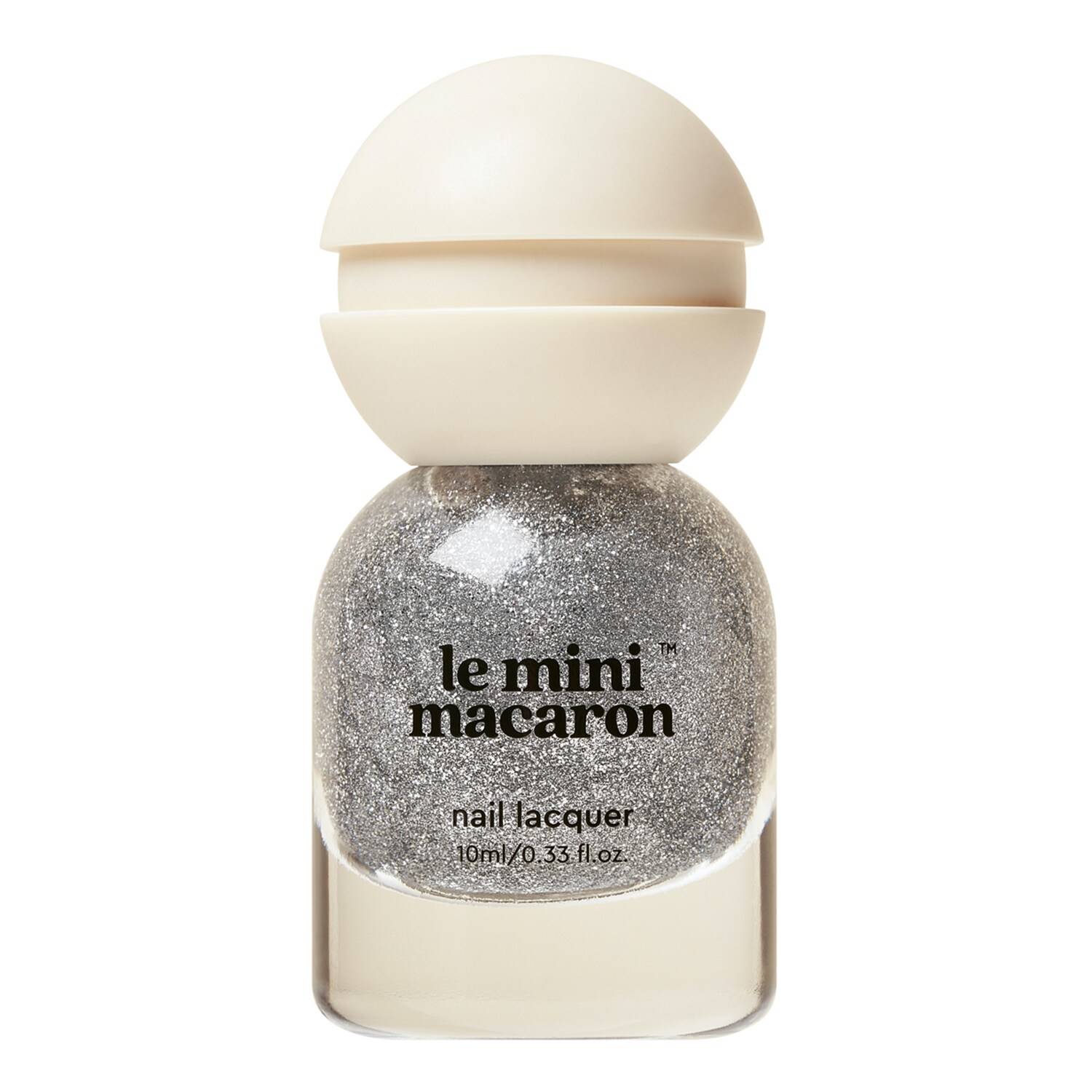 Le Mini Macaron Le Sweet Nail Lacquer 10Ml Silver Disco