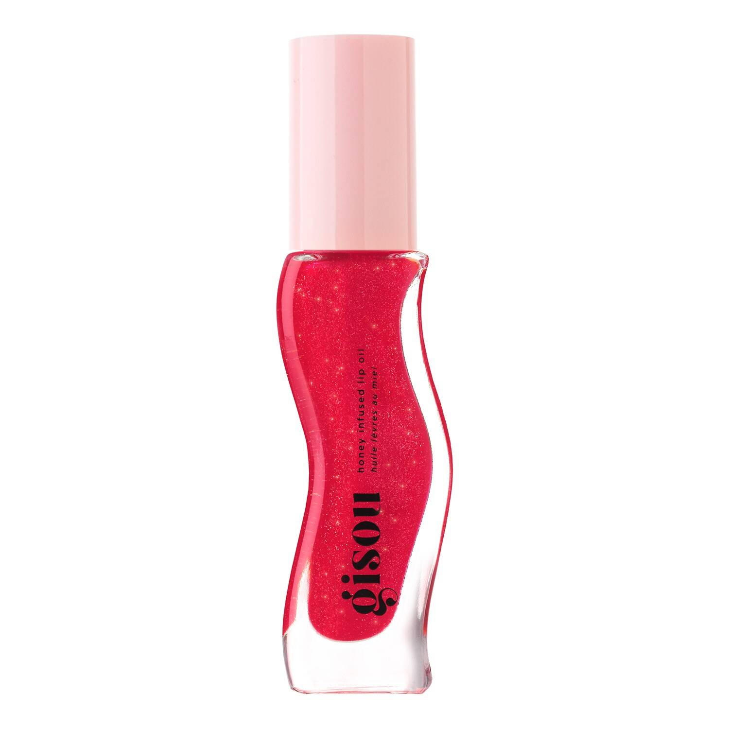Gisou Honey Infused Lip Oil Cherry Red Shimmer 8Ml