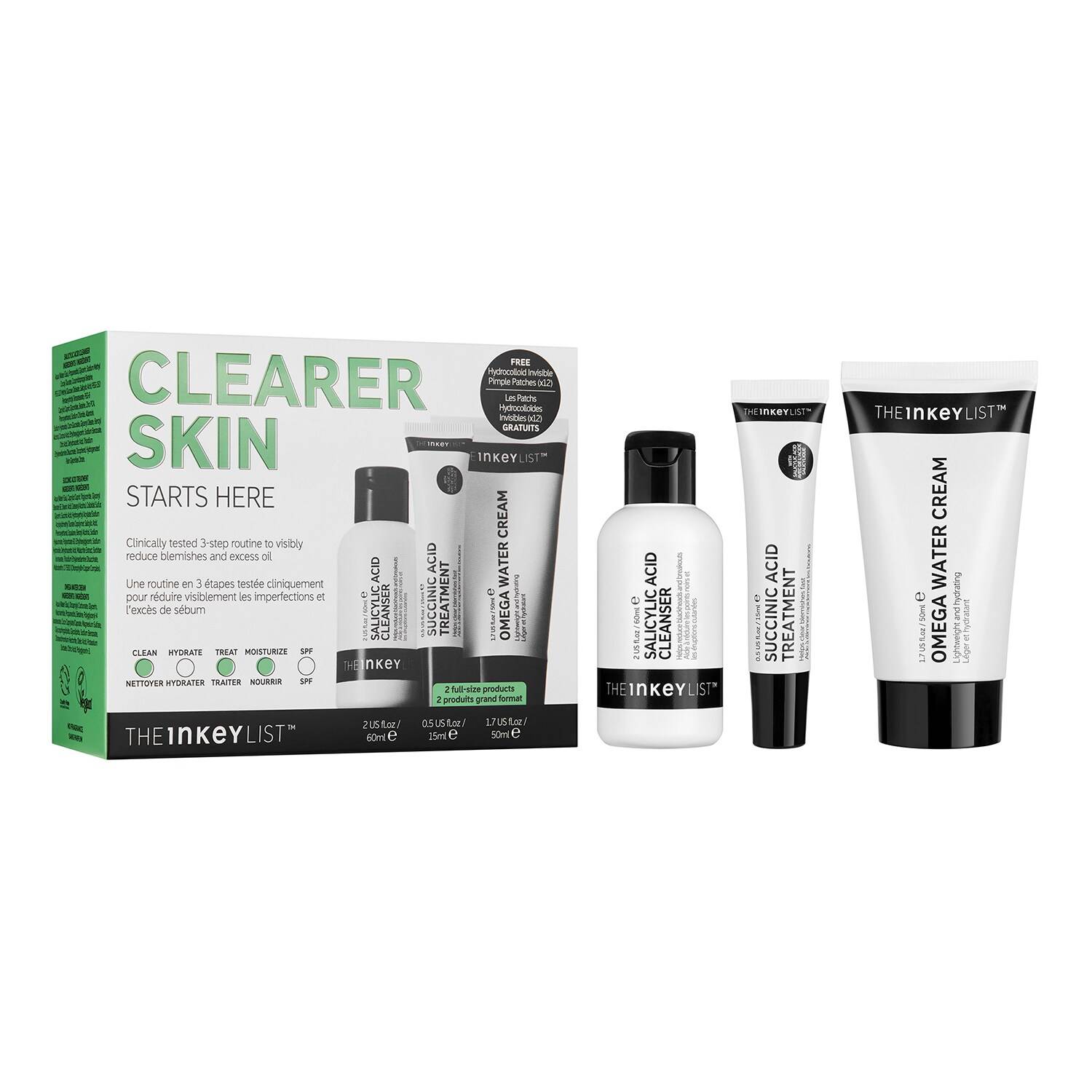The Inkey List Clearer Skin Starts Here Set