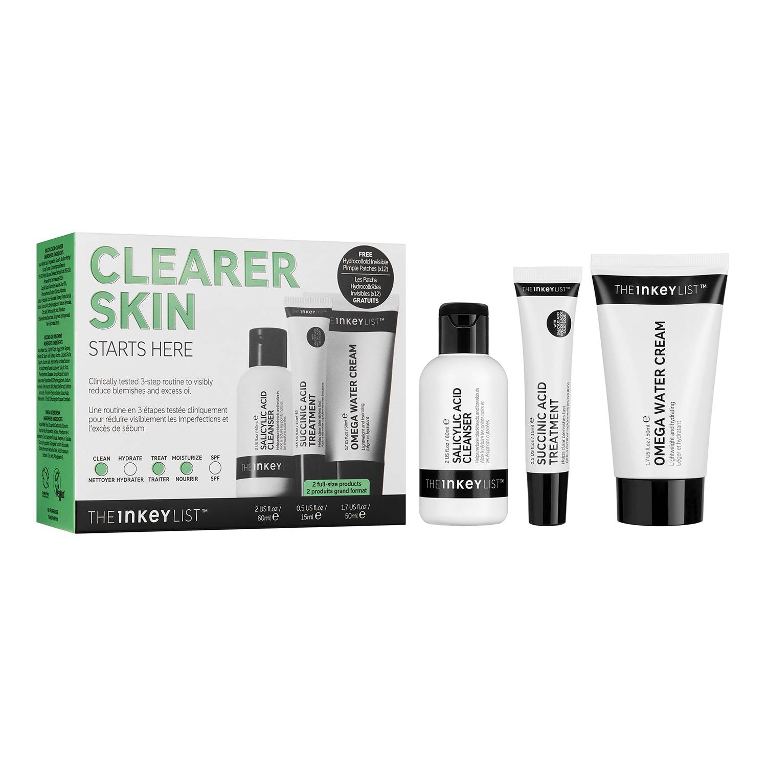 The Inkey List Clearer Skin Starts Here Set