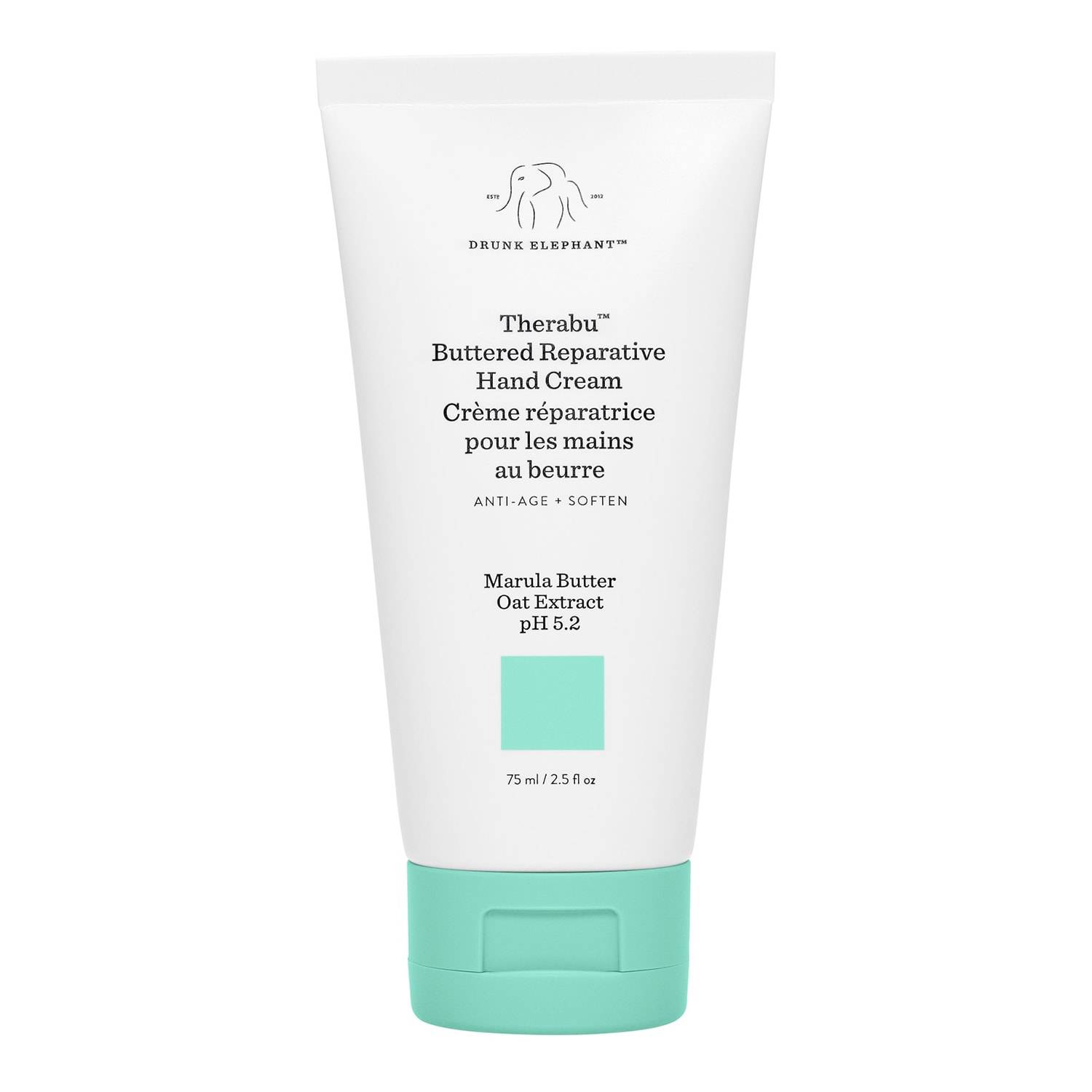 Drunk Elephant Therabu Buttered Reparative Hand Cream - Cream For Dry Hands 75Ml
