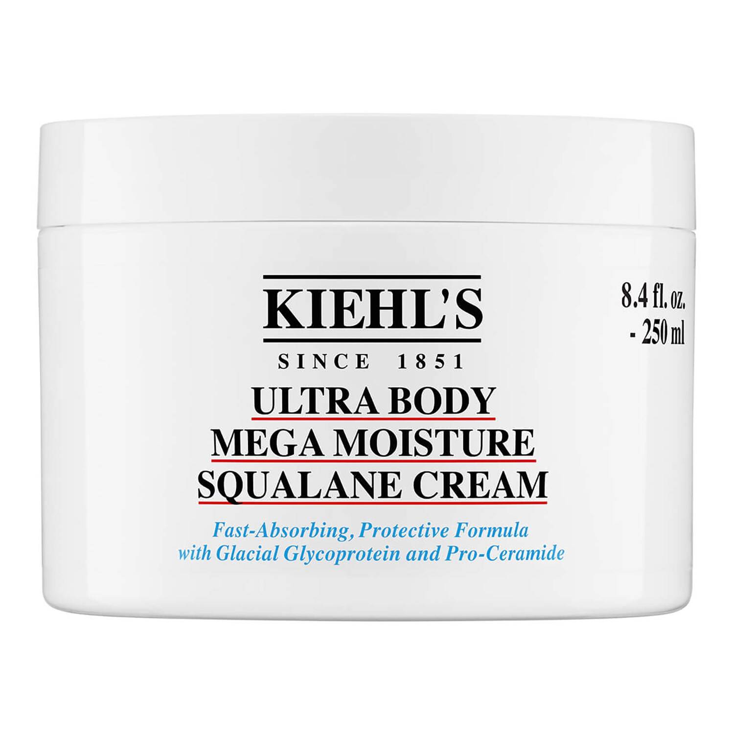 Kiehl's Since 1851 Ultra Body Mega Moisture Squalane Cream 250Ml