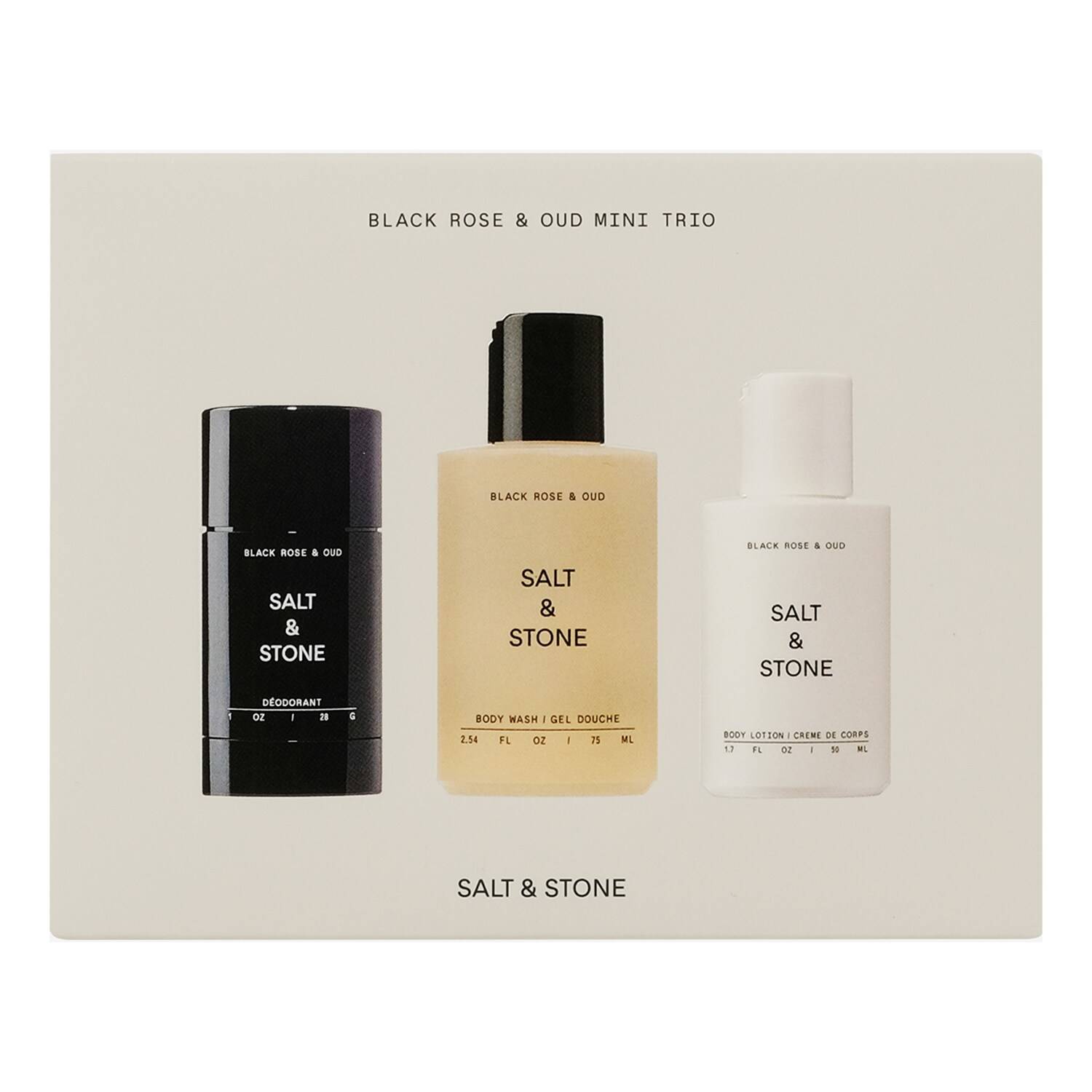 Salt And Stone Black Rose & Oud Mini Trio