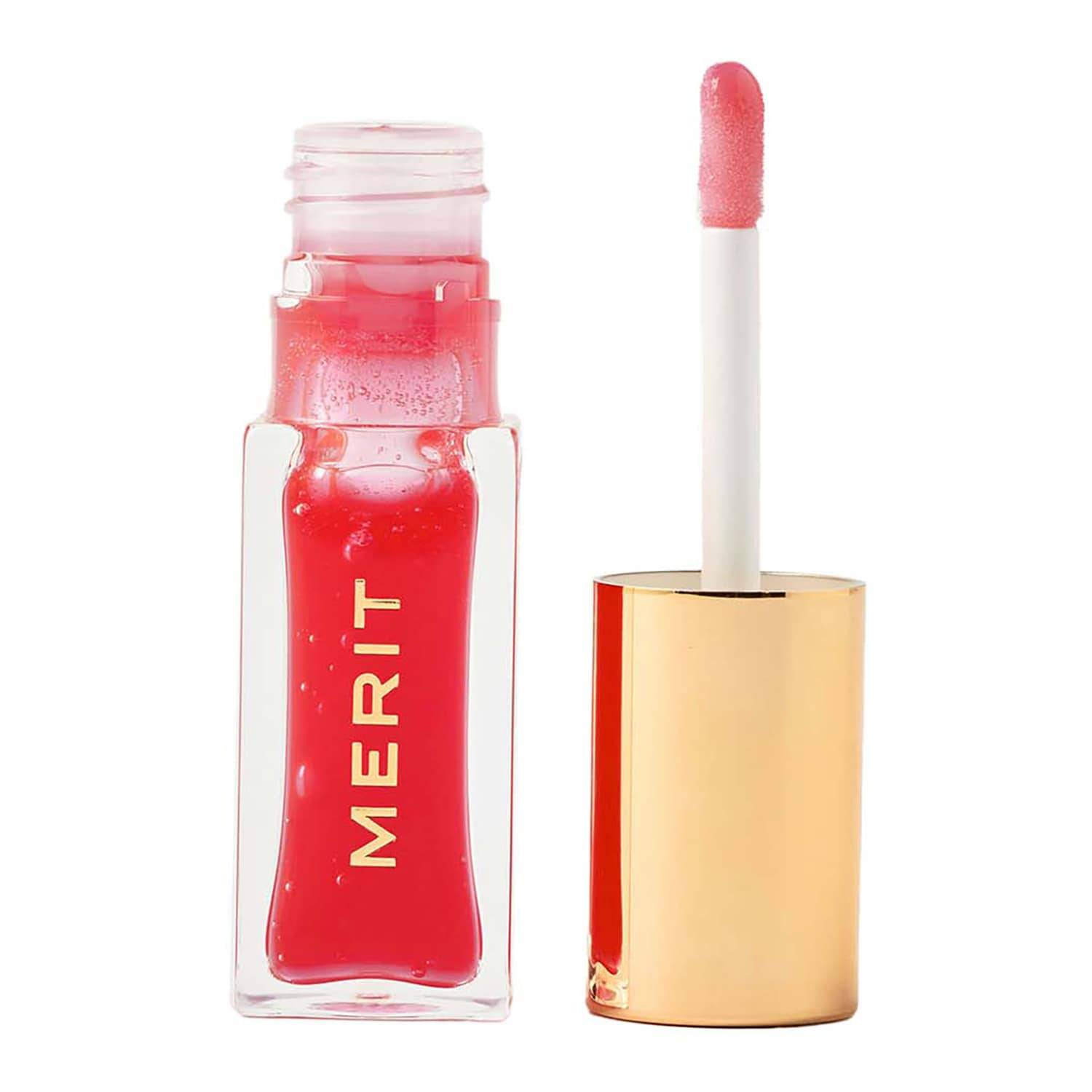 Merit Beauty Shade Slick Gelee Tinted Lip Oil 6.53G Maraschino