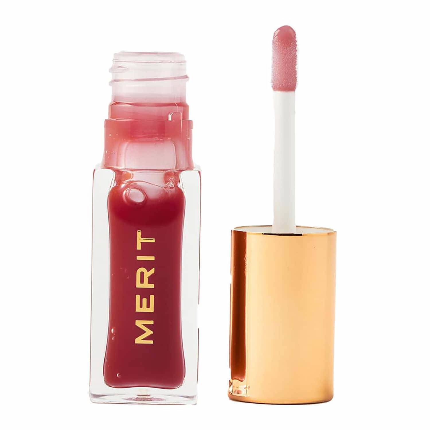 Merit Beauty Shade Slick Gelee Tinted Lip Oil 6.53G Mapleton