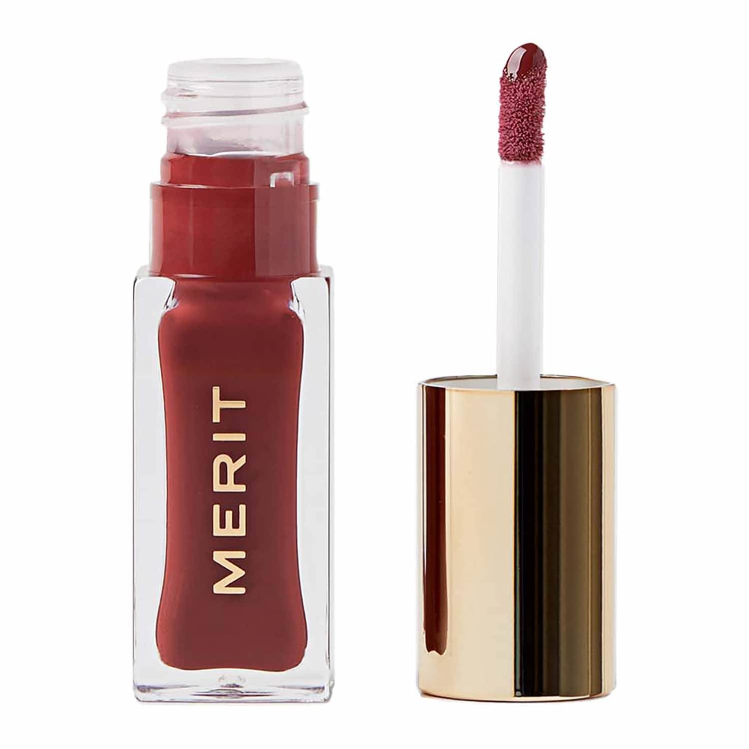 Merit Beauty Shade Slick Classics Tinted Lip Oil 6.53G Sangria