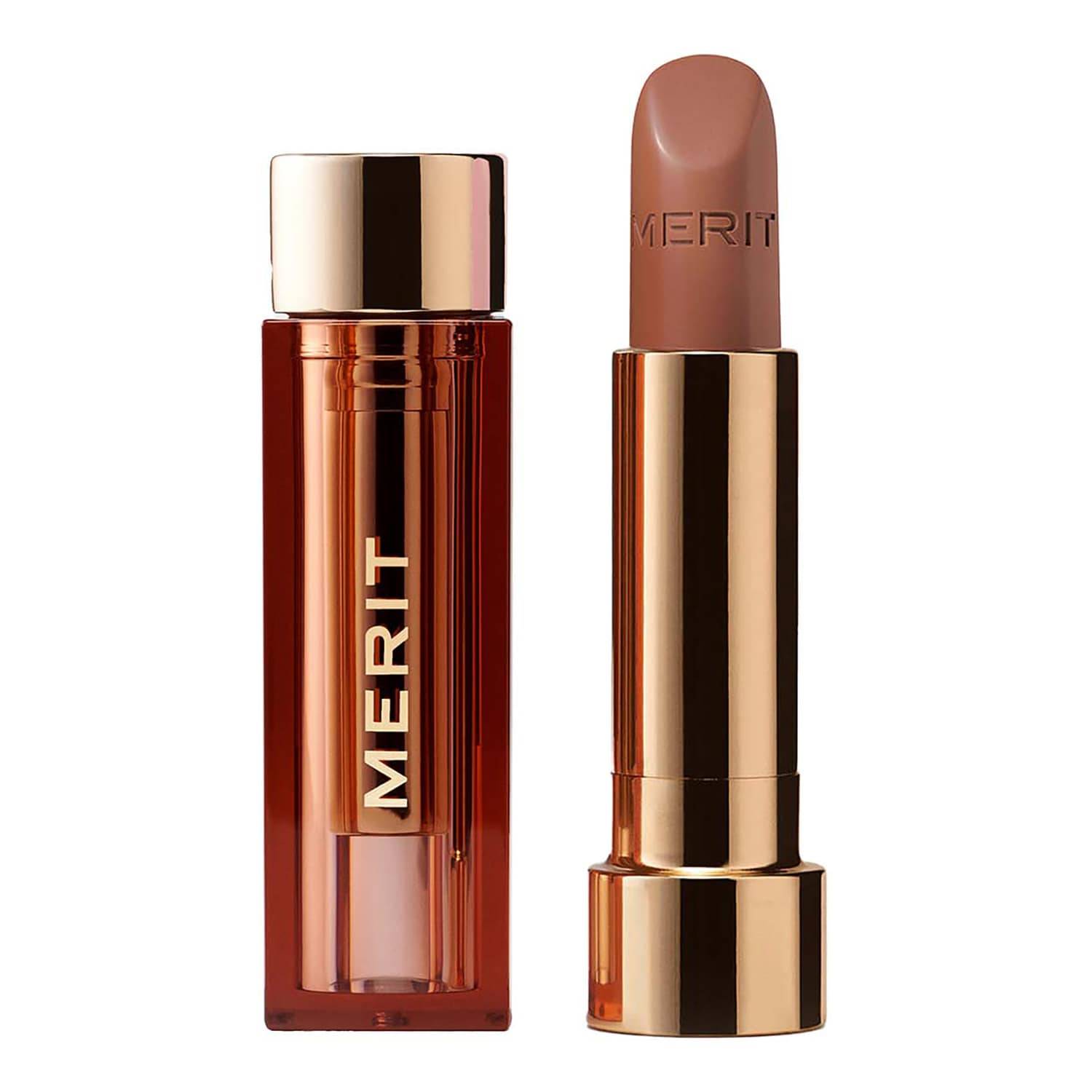 Merit Beauty Signature Lip Lightweight Satin Lipstick 3G Slip