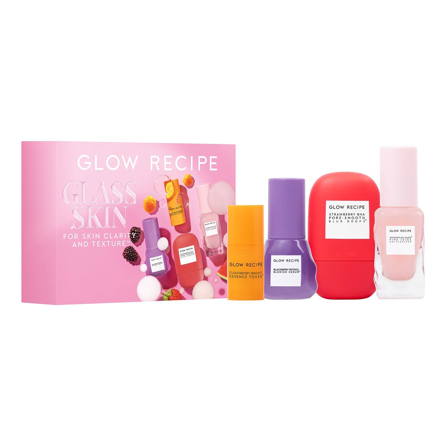 Glow Recipe Glass Skin Kit For Skin Clarity And Texture Set