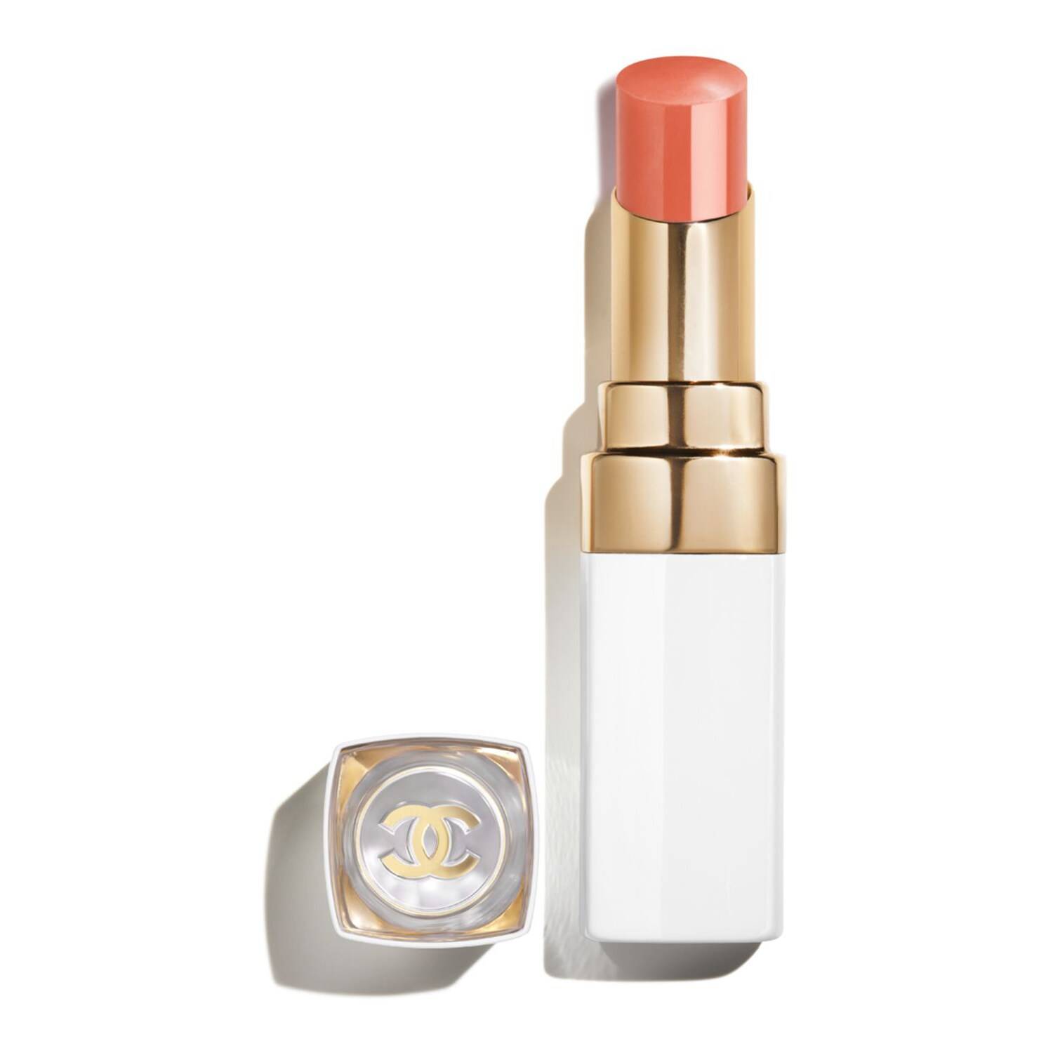 Chanel Rouge Coco Baume - Shine Hydrating Beautifying Tinted Lip Balm 3G Tender Peach