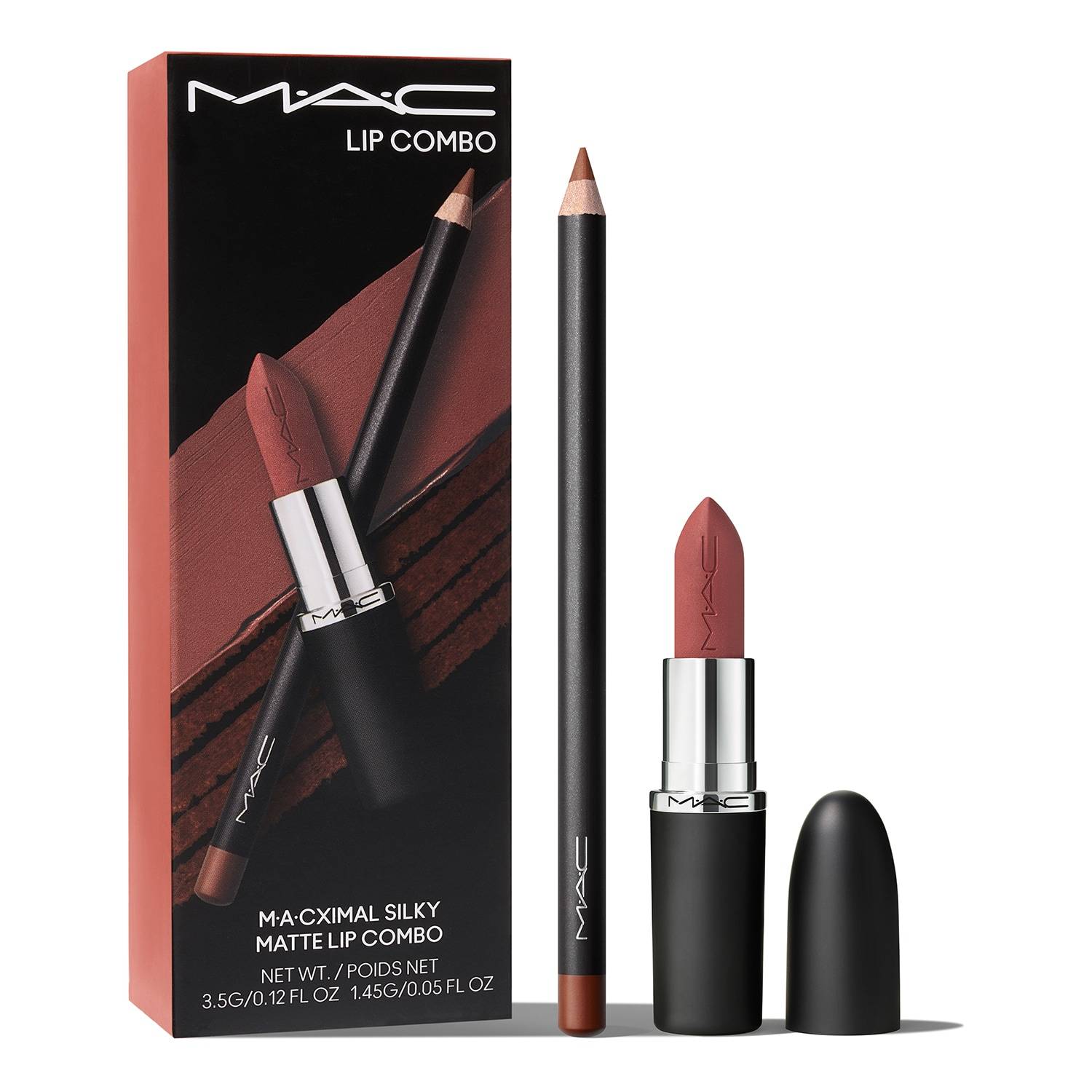 M.A.C Lip Duo Kit 4.95G Velvet Teddy