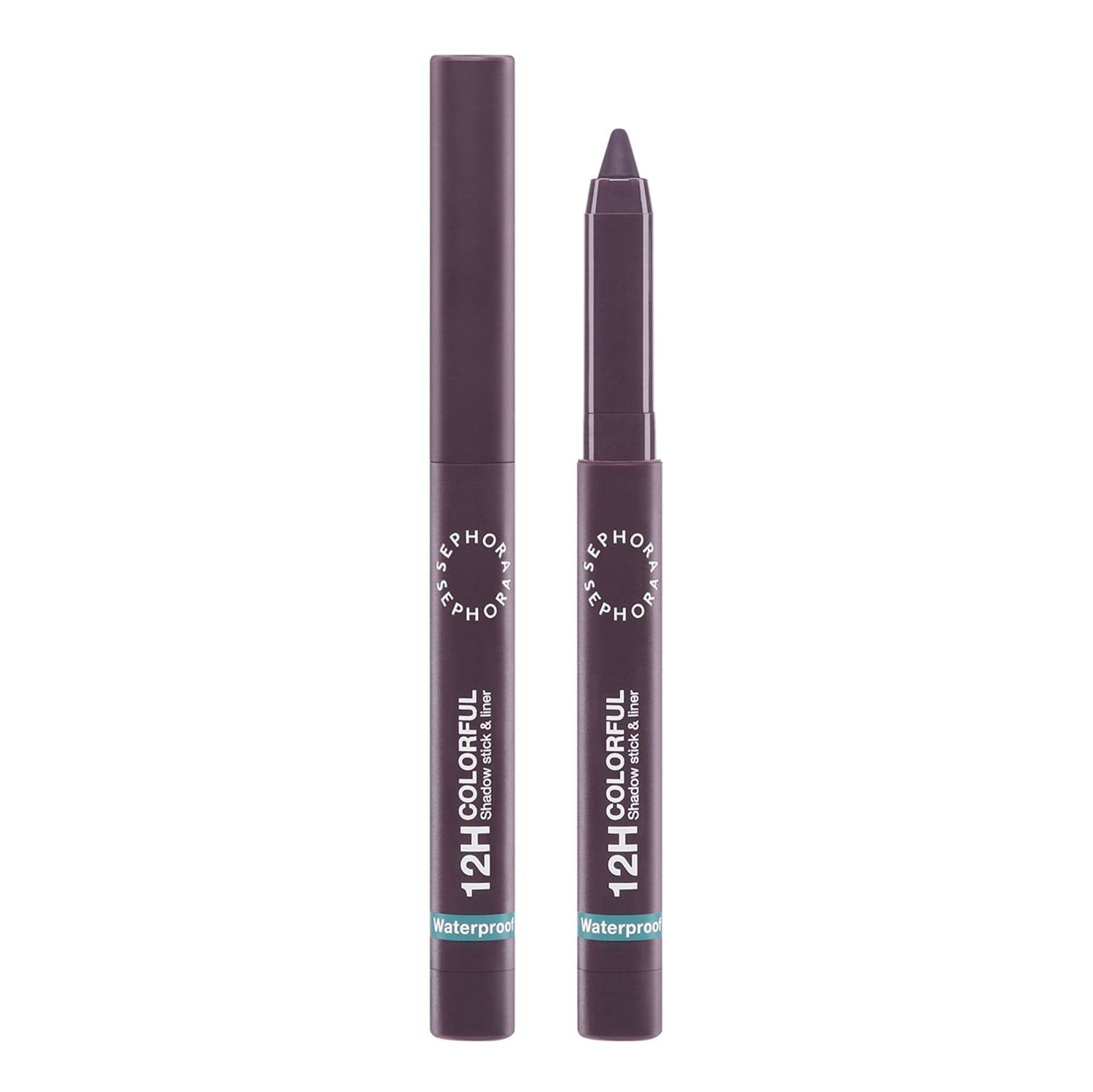 Sephora Collection 12H Colorful Eyeshadow Stick & Liner 1.4G 15 Eggplant Matte