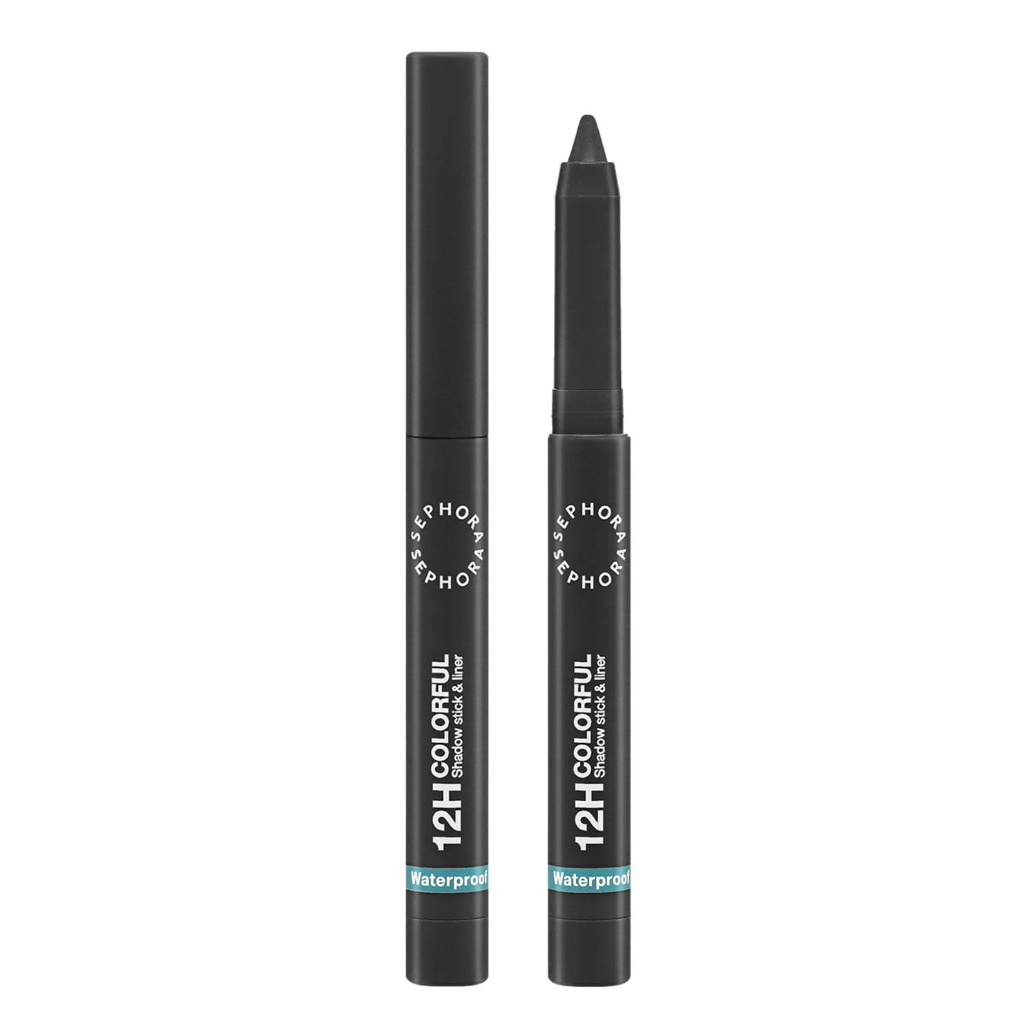 Sephora Collection 12H Colorful Eyeshadow Stick & Liner 1.4G 24 Black Matte