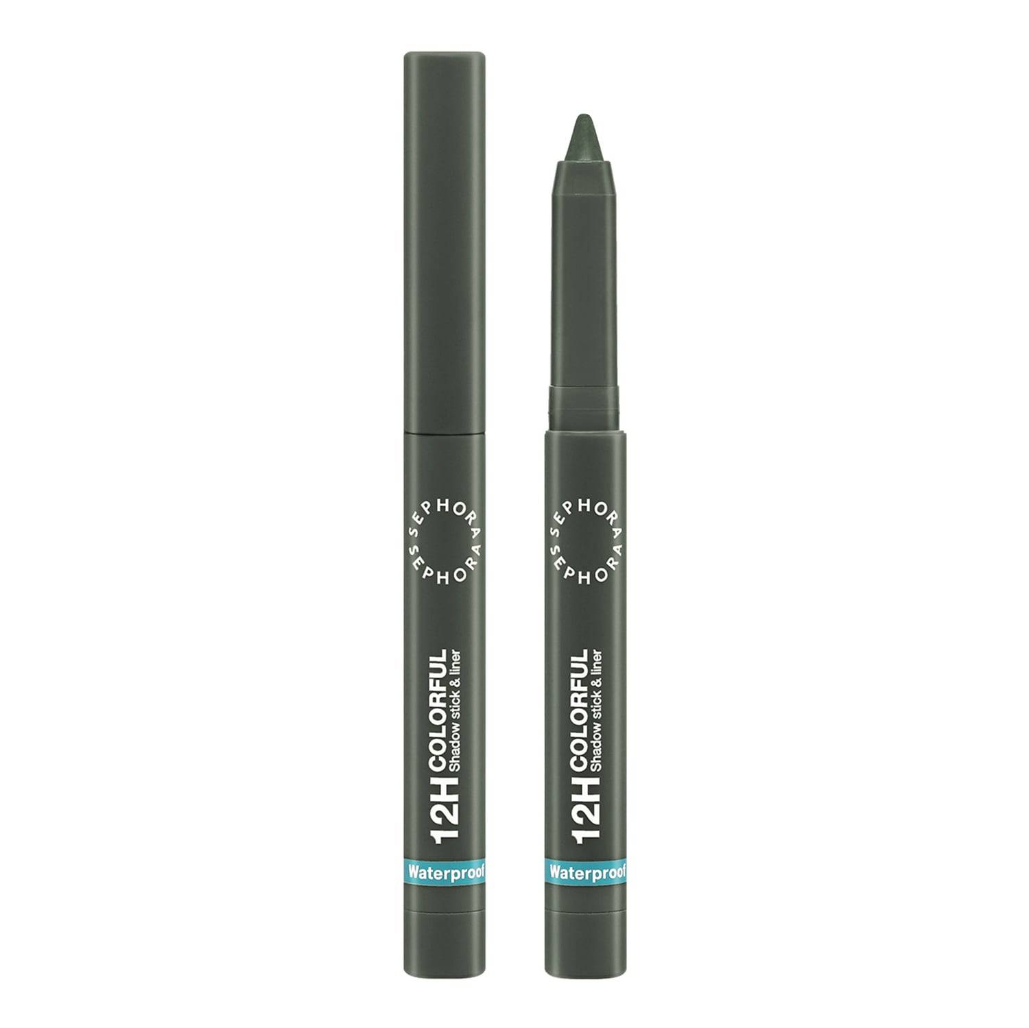 Sephora Collection 12H Colorful Eyeshadow Stick & Liner 1.4G 16 Army Green Matte