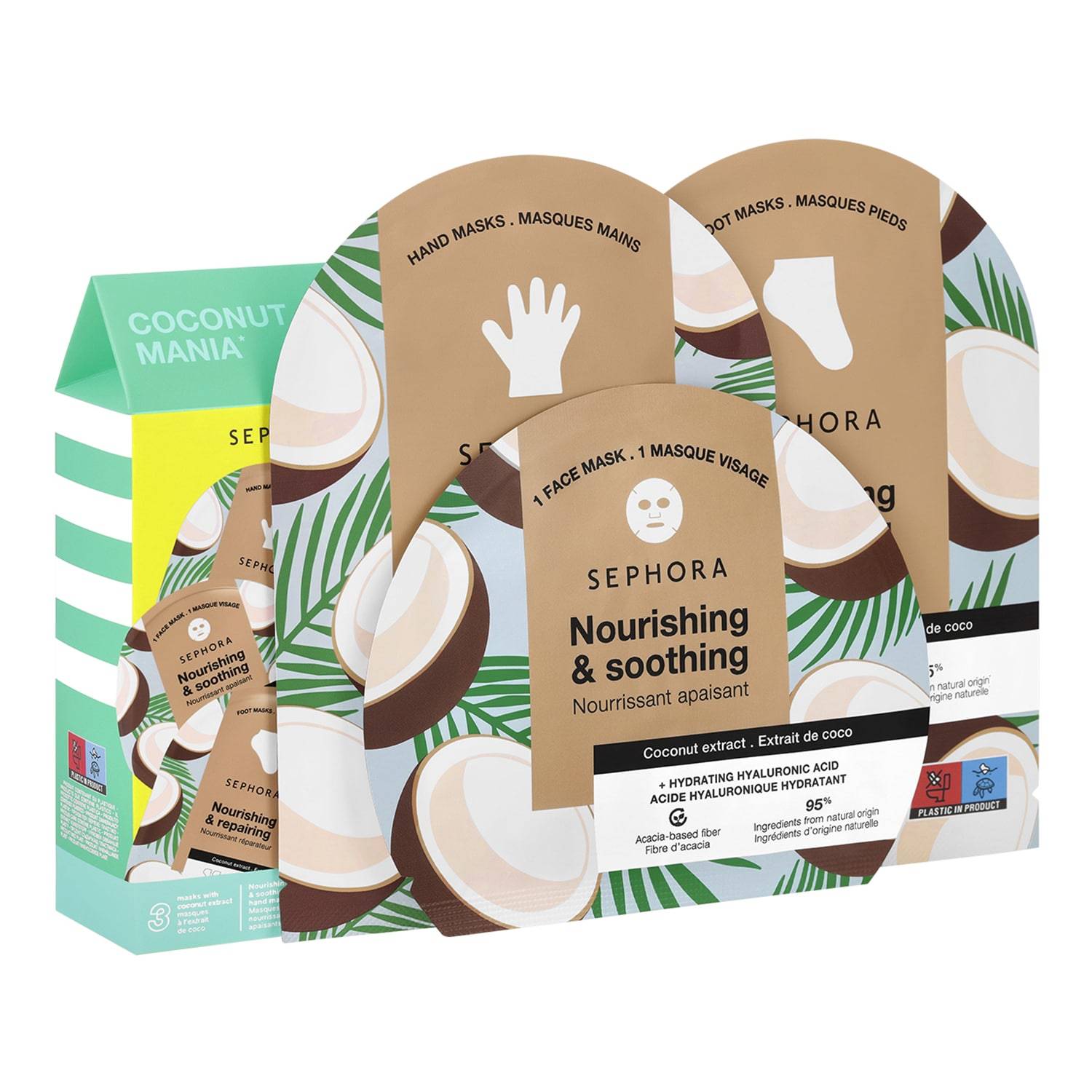 Sephora Collection Coconut Mania Face & Body Mask Set