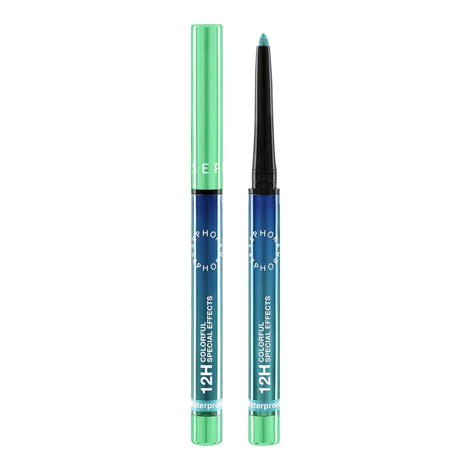 Sephora Collection 12H Colorful Special Effects Multichrome Retractable Eyeliner 0.2G 02 Green Aurora