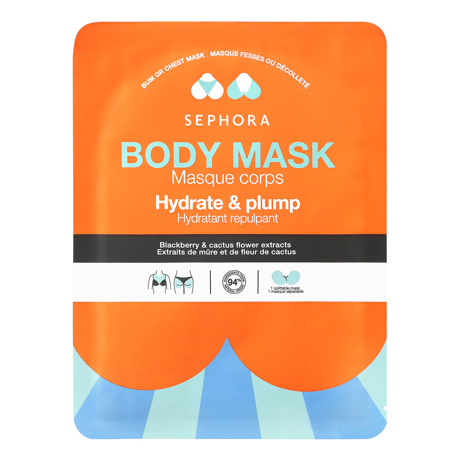 Sephora Collection Hydrate & Plump Bum & Chest Mask X 1