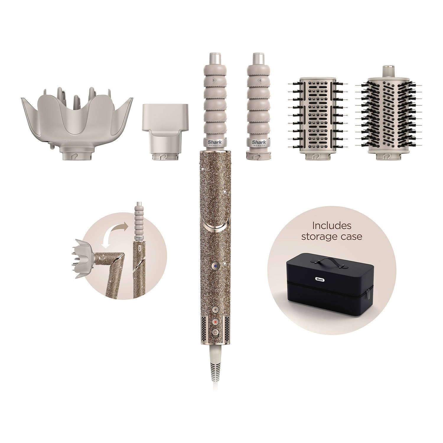 Shark Flexstyle Sparkle Champagne Diamond Limited Edition Styler
