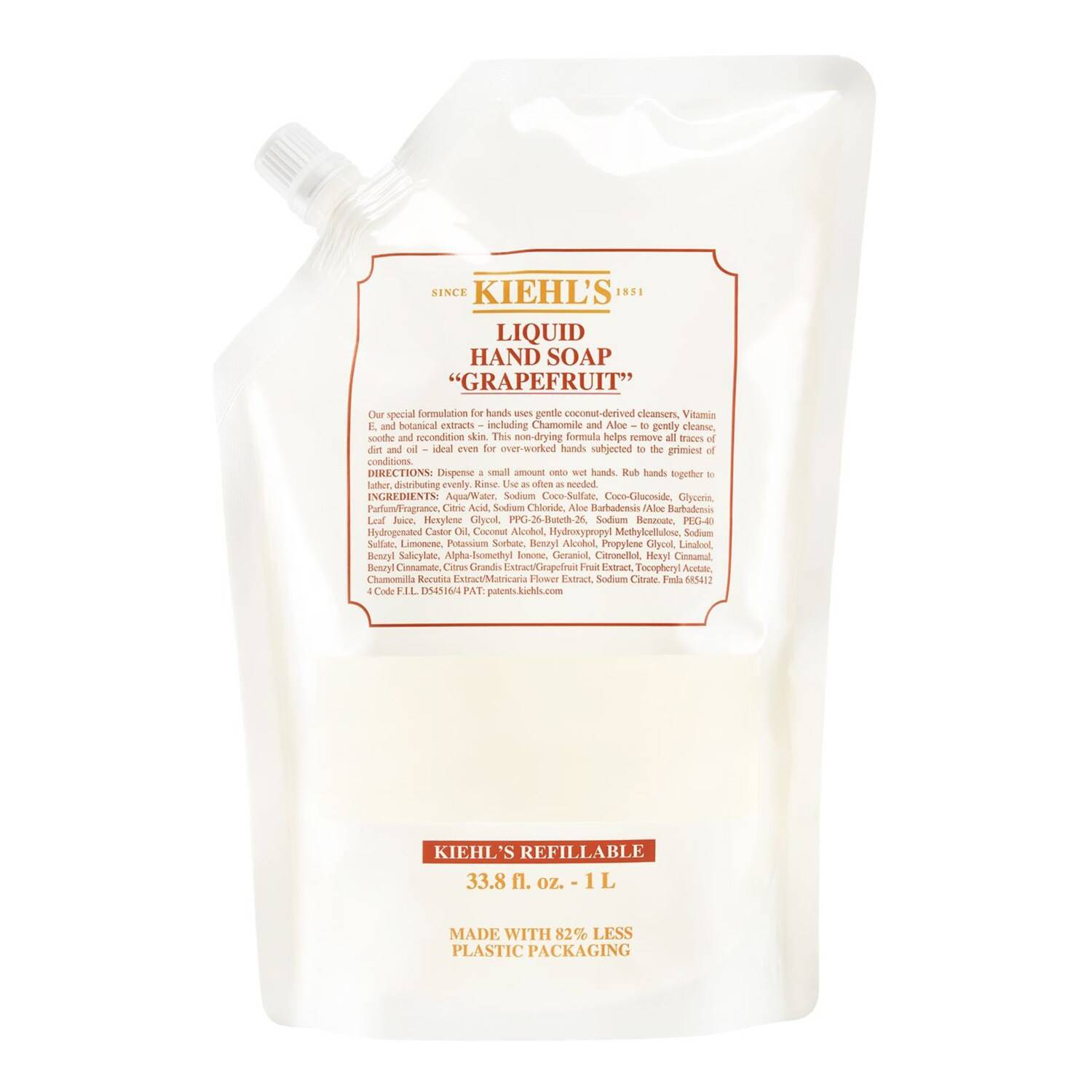 Kiehl's Refillable Grapefruit Liquid Hand Soap 1000Ml Refill