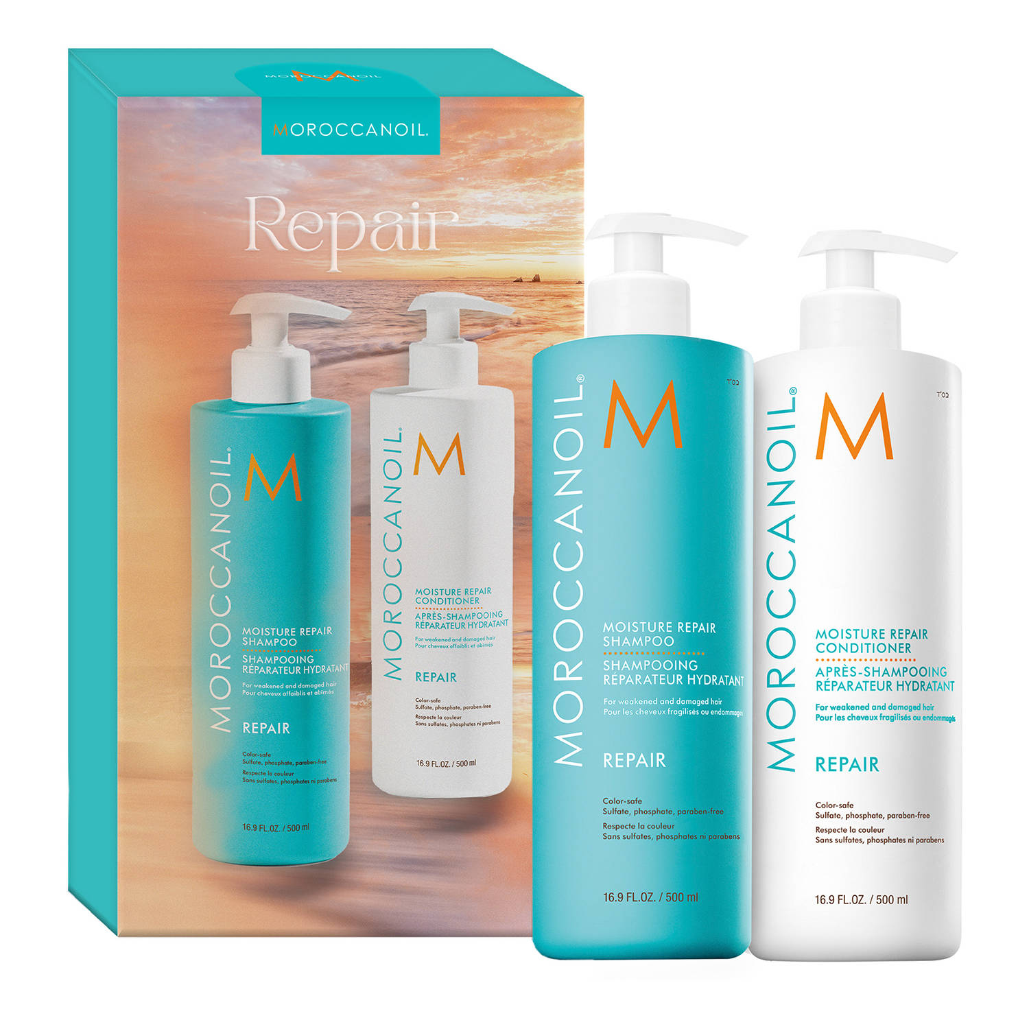 Moroccanoil Shampoo & Conditioner Hair Moisture And Repair Routine Duo