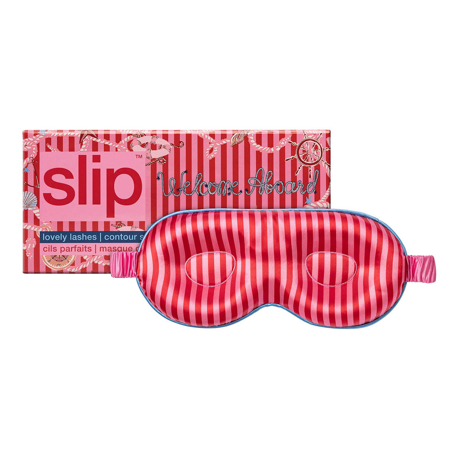 Slip Pure Silk Contour Sleep Mask Welcome Aboard
