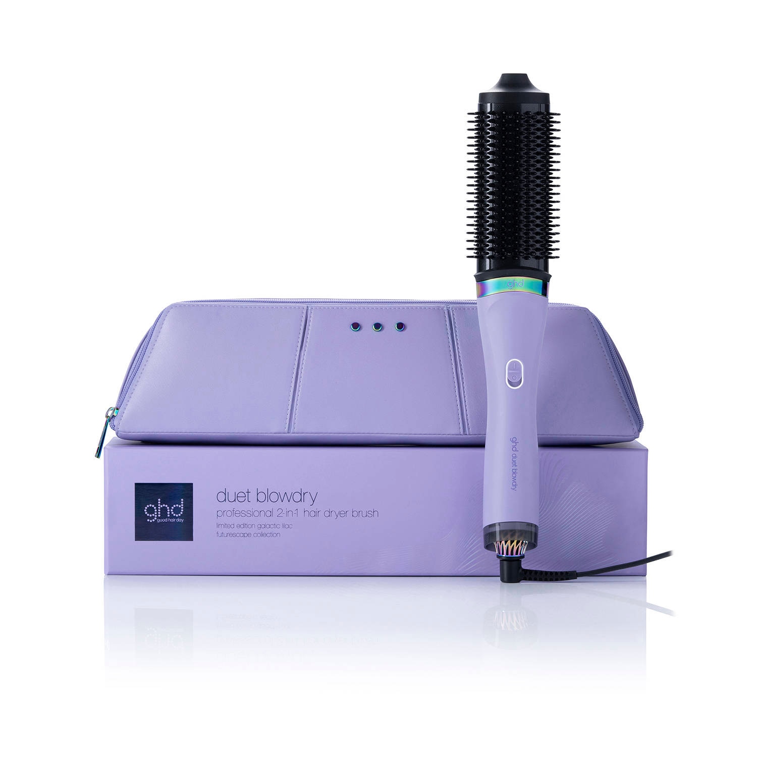 Ghd Duet Blowdry Limited Edition Hair Dryer Brush In Galactic Lilac