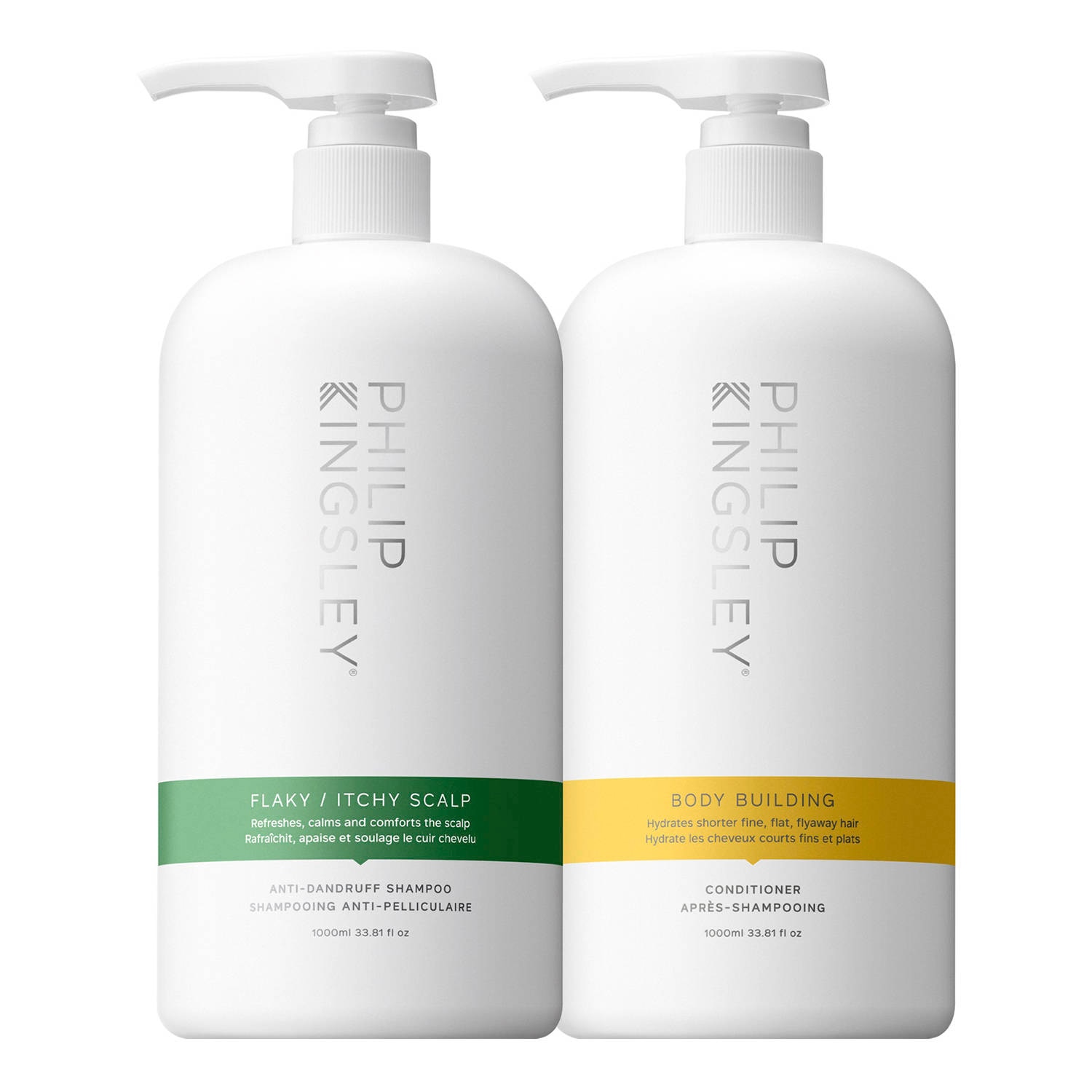 Philip Kingsley Flaky / Itchy Scalp Shampoo & Body Building Conditioner Duo