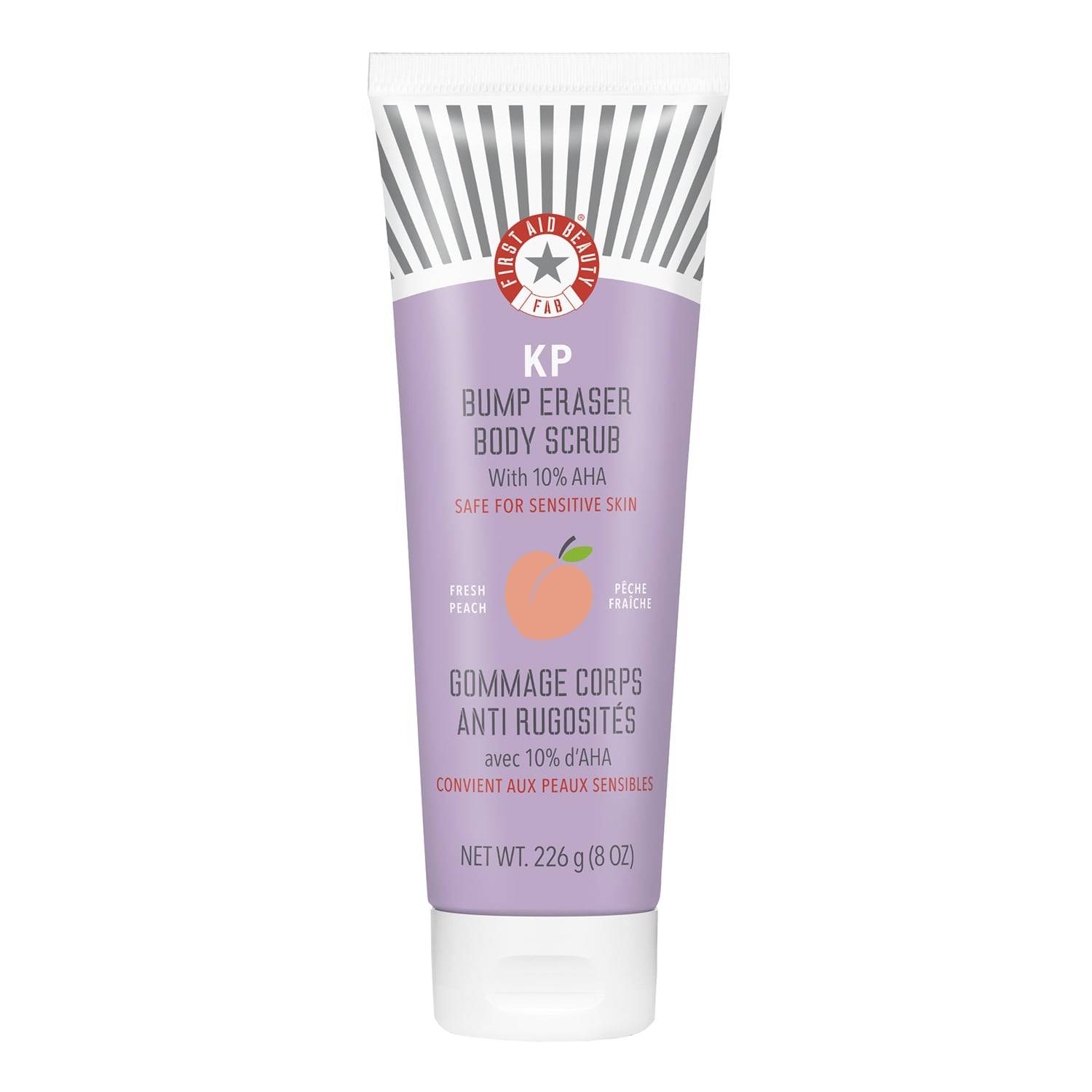 First Aid Beauty Kp Bump Eraser Body Scrub 10% Aha Fresh Peach 226G