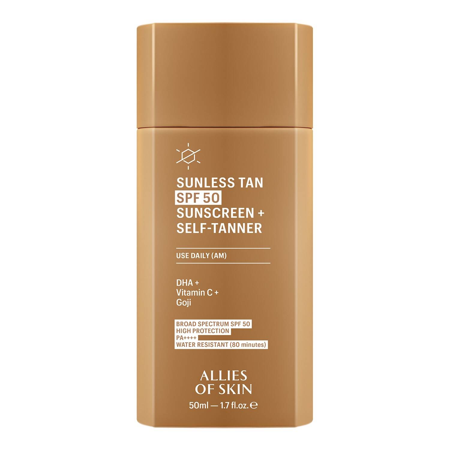 Allies Of Skin Sunless Tan Spf50 Sunscreen + Self Tanner 50Ml