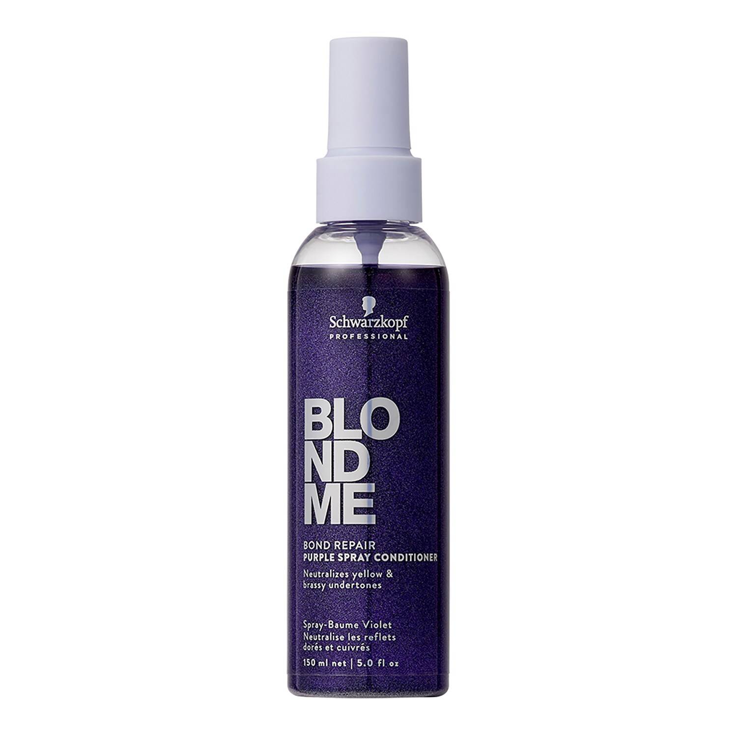 Schwarzkopf Blondme Bond Repair Purple Spray Conditioner 150Ml