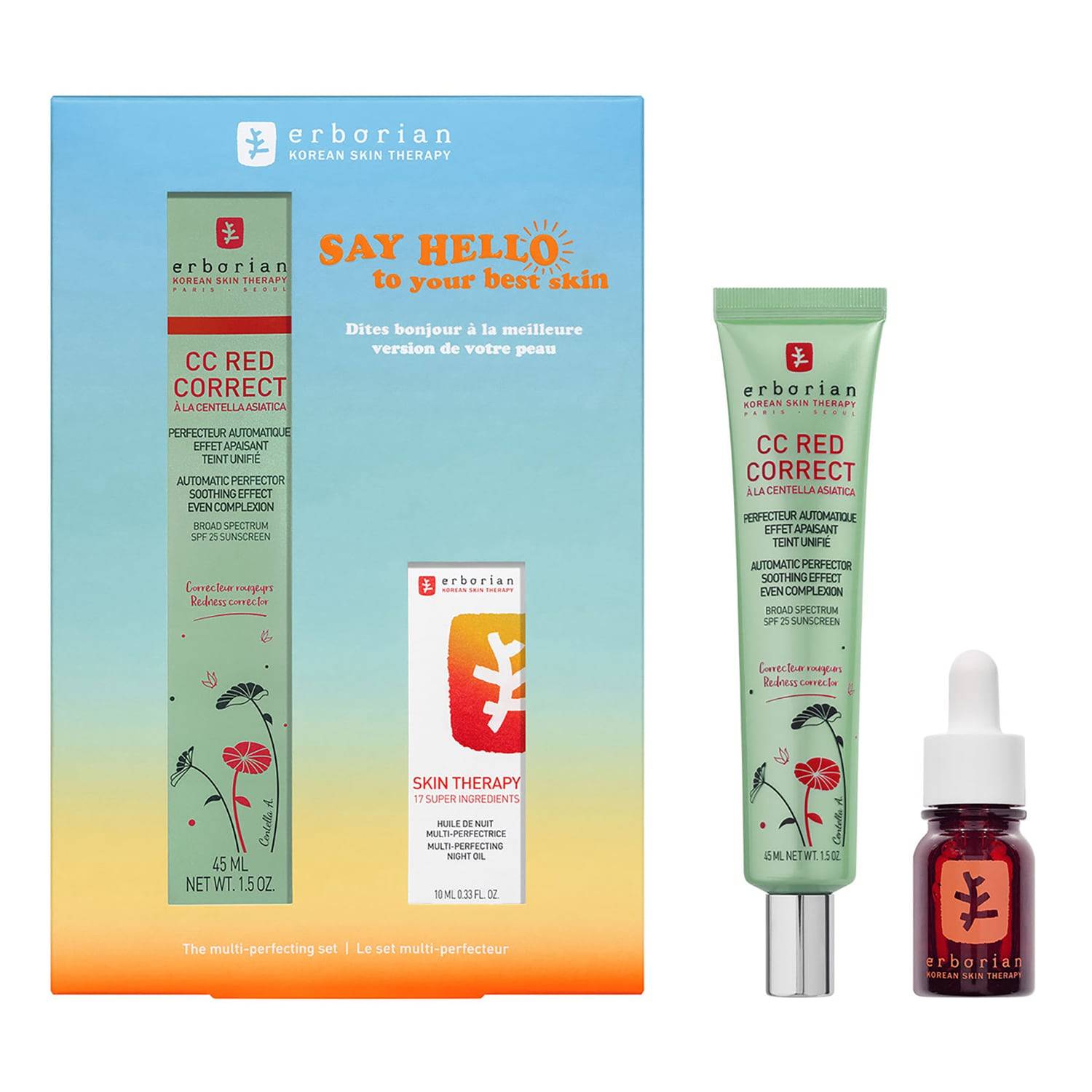 Erborian Cc Red Correct & Skin Therapy Duo