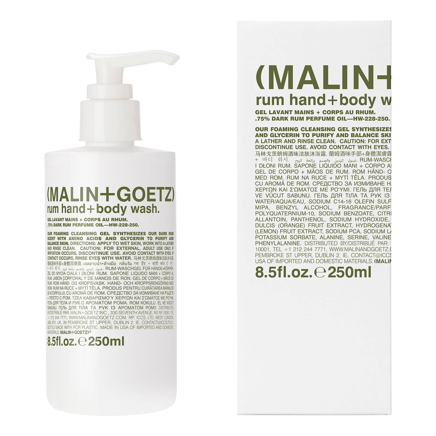 Malin+Goetz Rum Hand And Body Wash 250Ml