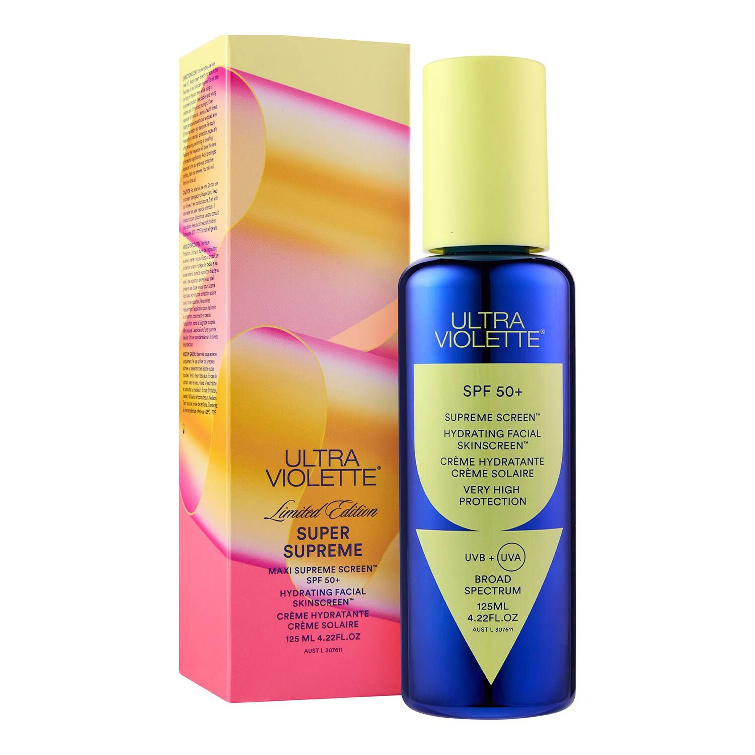 Ultra Violette Super Supreme Screen Spf50+ Hydrating Facial Skinscreen 125Ml