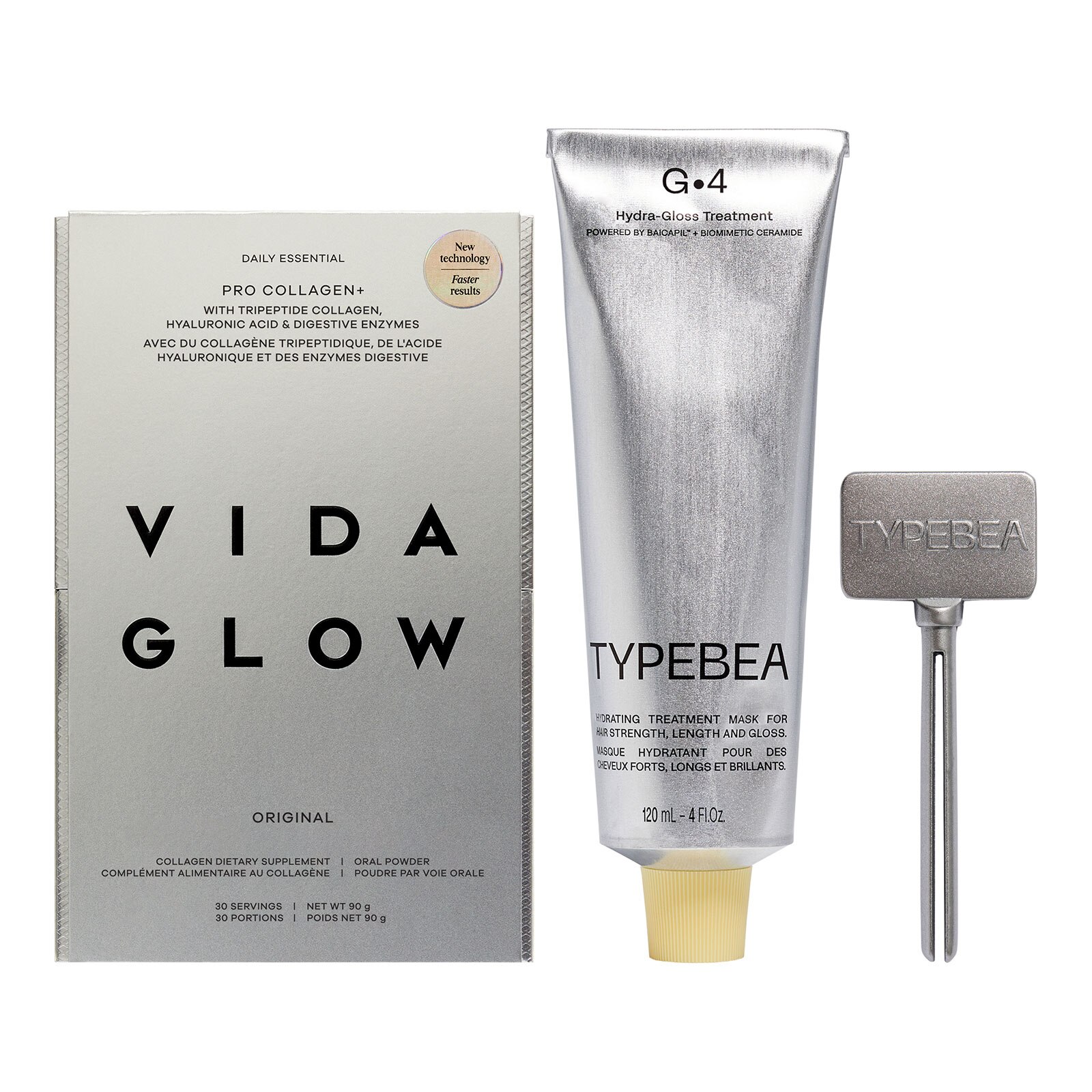 Typebea And Vida Glow Hyaluronic Icons
