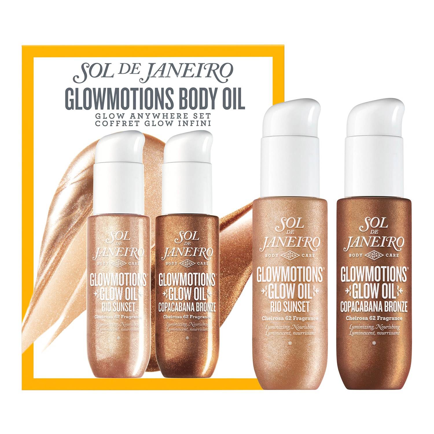 Sol De Janeiro Glowmotions Body Oil Glow Anywhere Set
