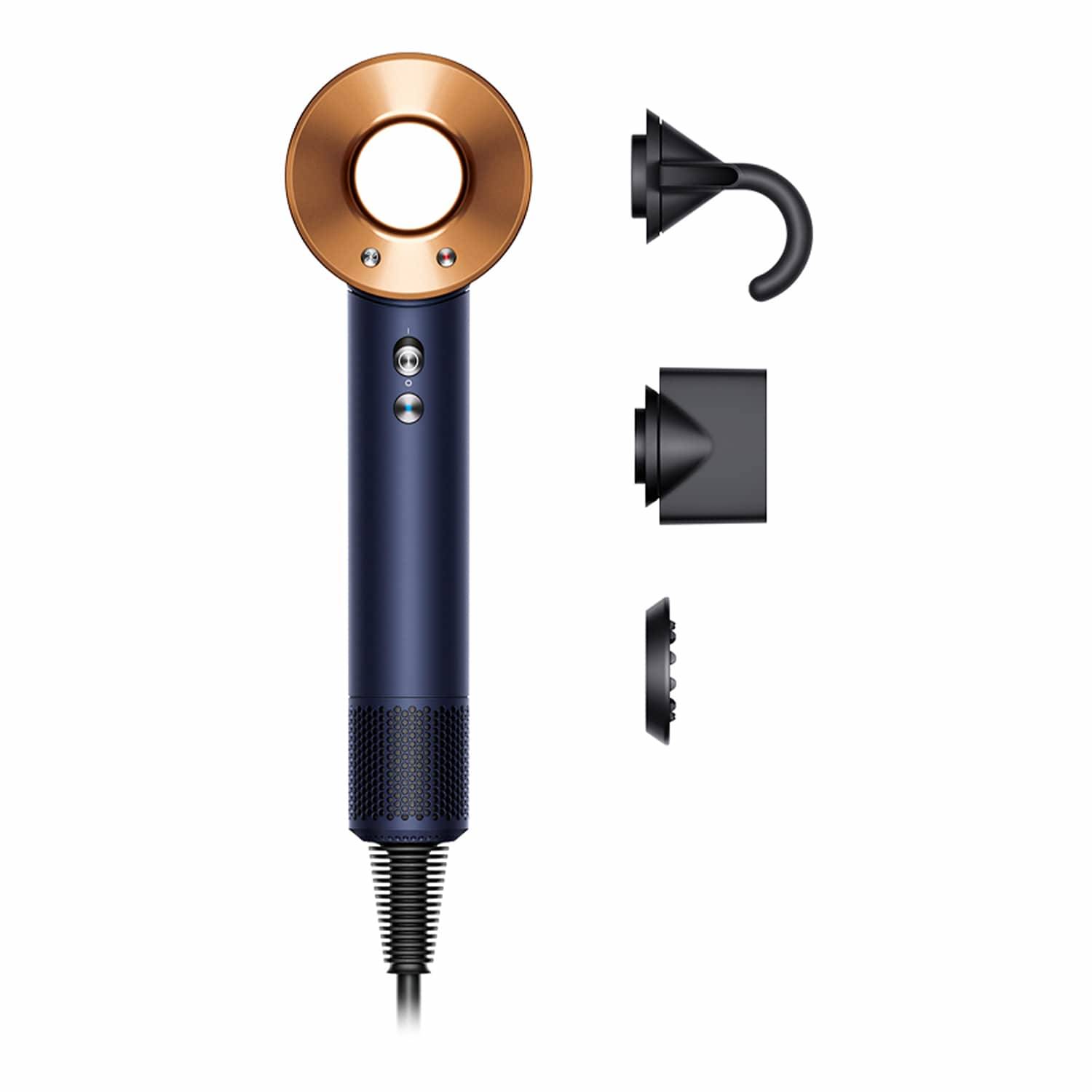 Dyson Supersonic Straight To Wavy Hair Dryer Prussian Blue Rich Copper