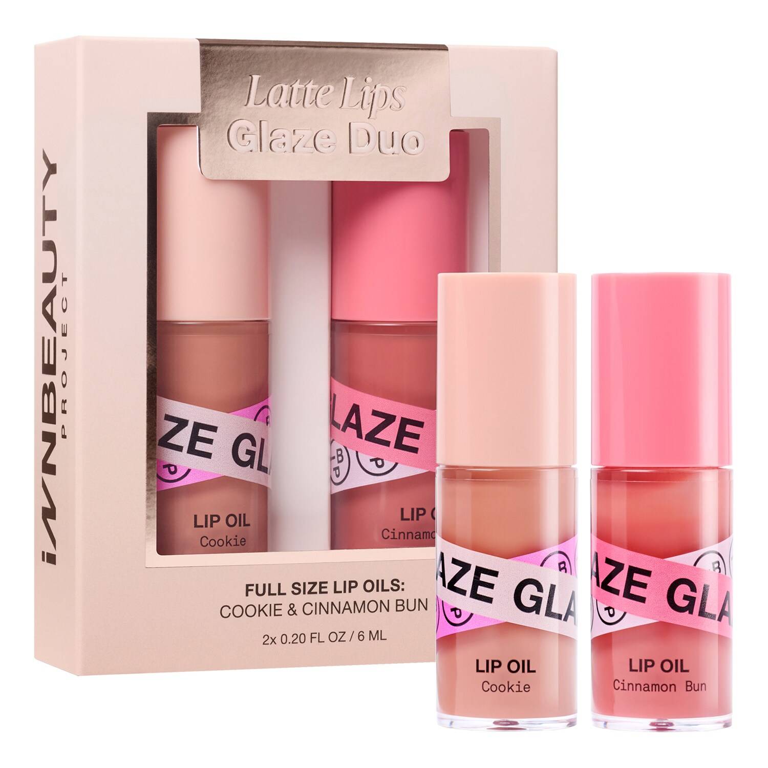 Innbeauty Project Latte Lips Lip Oil Glaze Duo