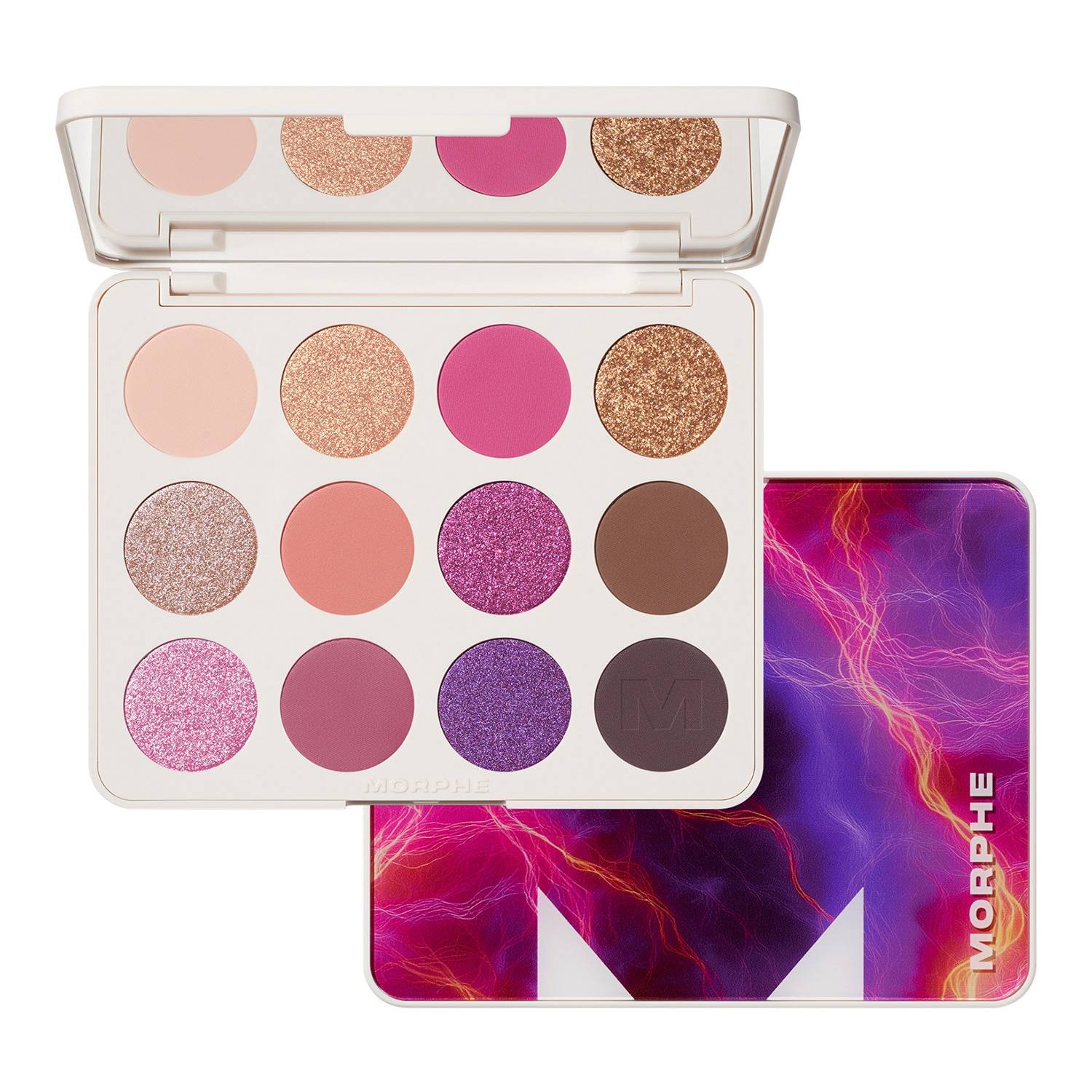 Morphe Chromaplus 12-Pan Eyeshadow Palette 15G Electric Currant