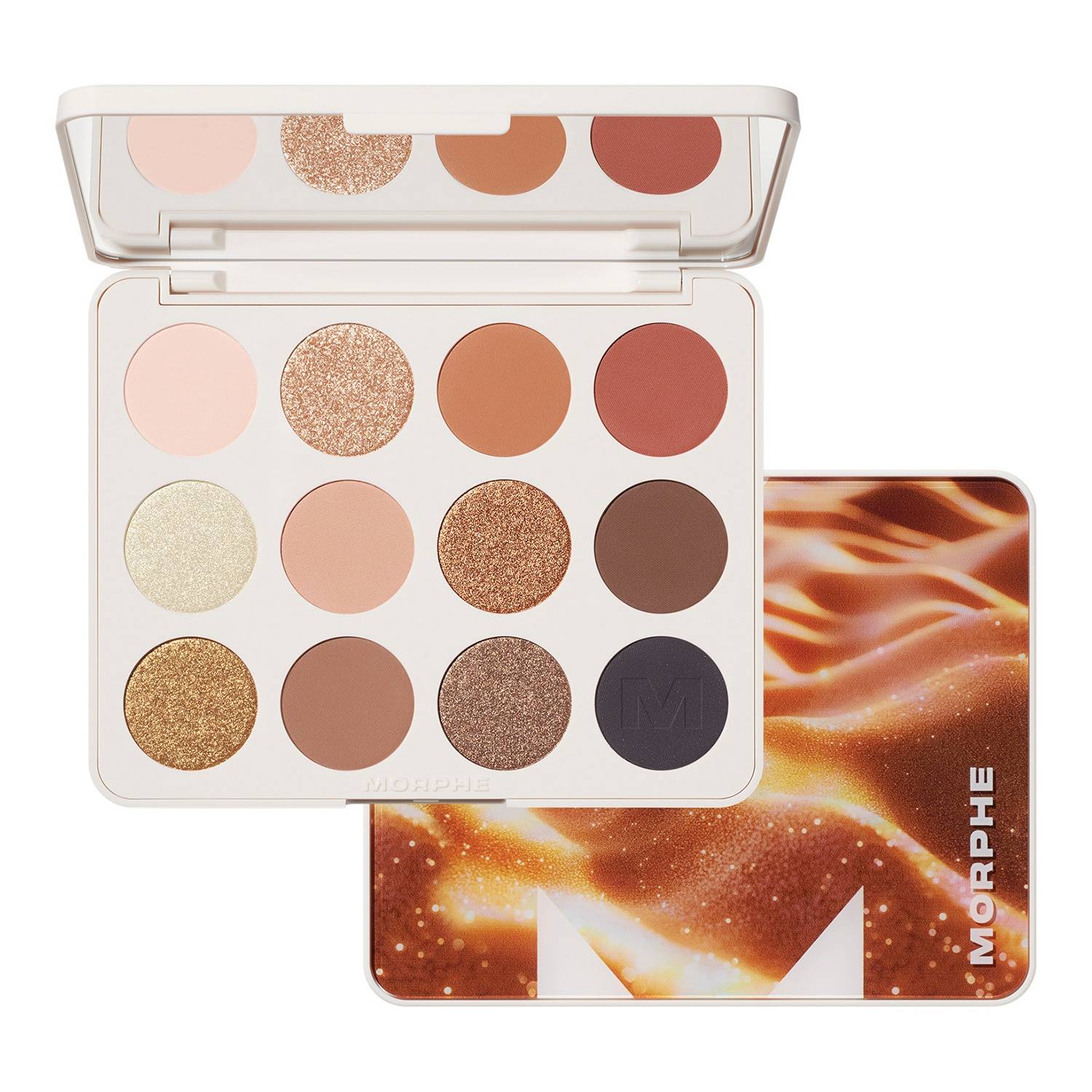 Morphe Chromaplus 12-Pan Eyeshadow Palette 15G Flickering Sands