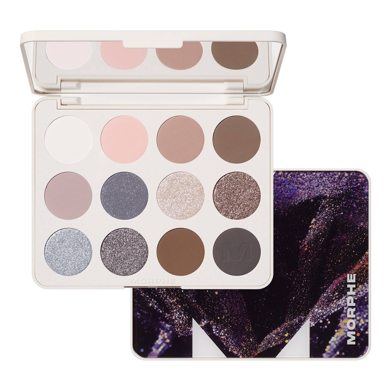 Morphe Chromaplus 12-Pan Eyeshadow Palette 15G Moon Stone