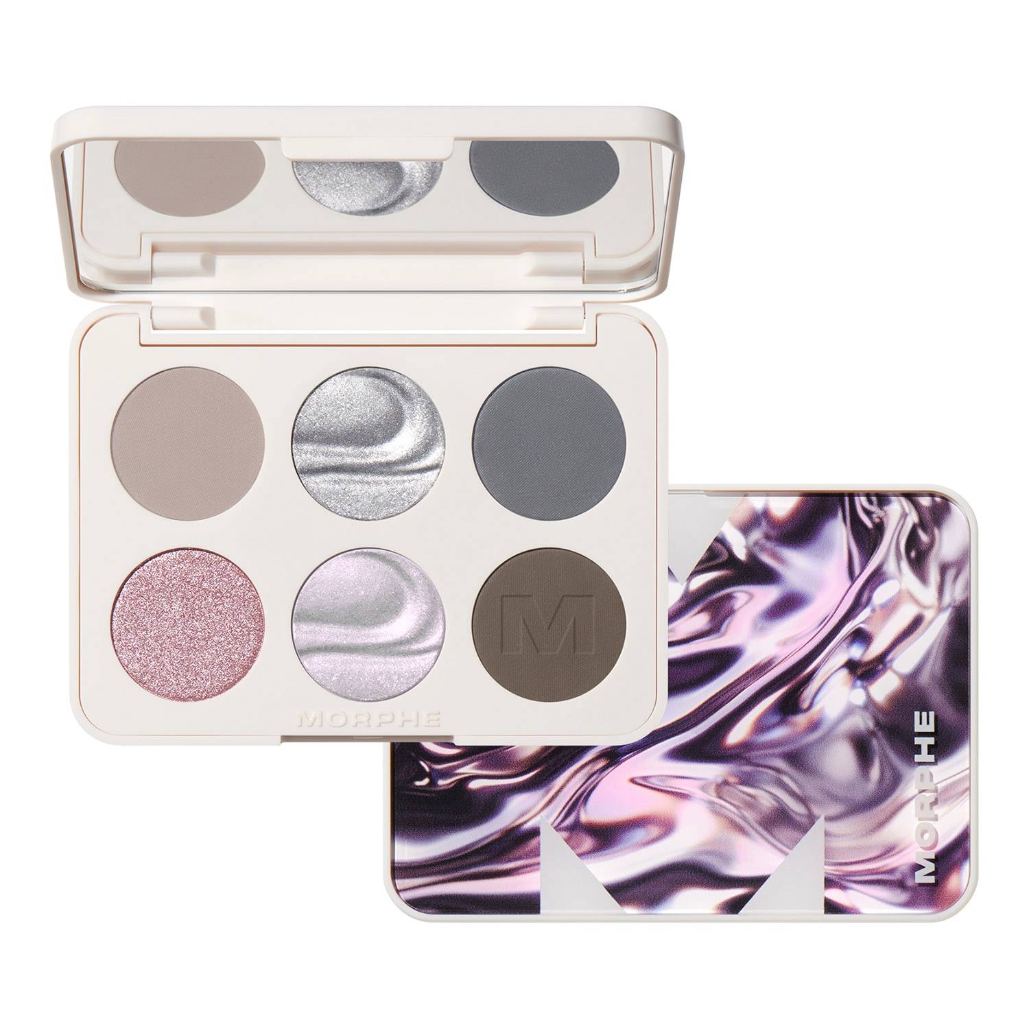 Morphe Chromaplus 6-Pan Eyeshadow Palette 7.5G Cyber Chrome