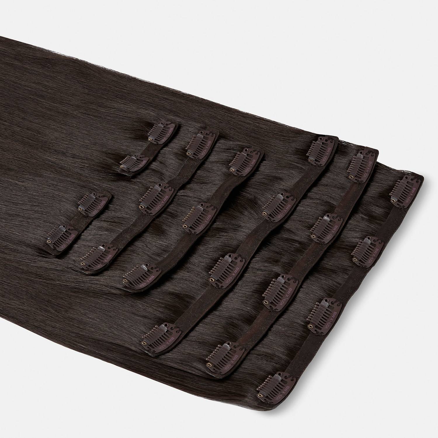 Beautyworks X Huda Barely There Clip-Ins 18'' Raven