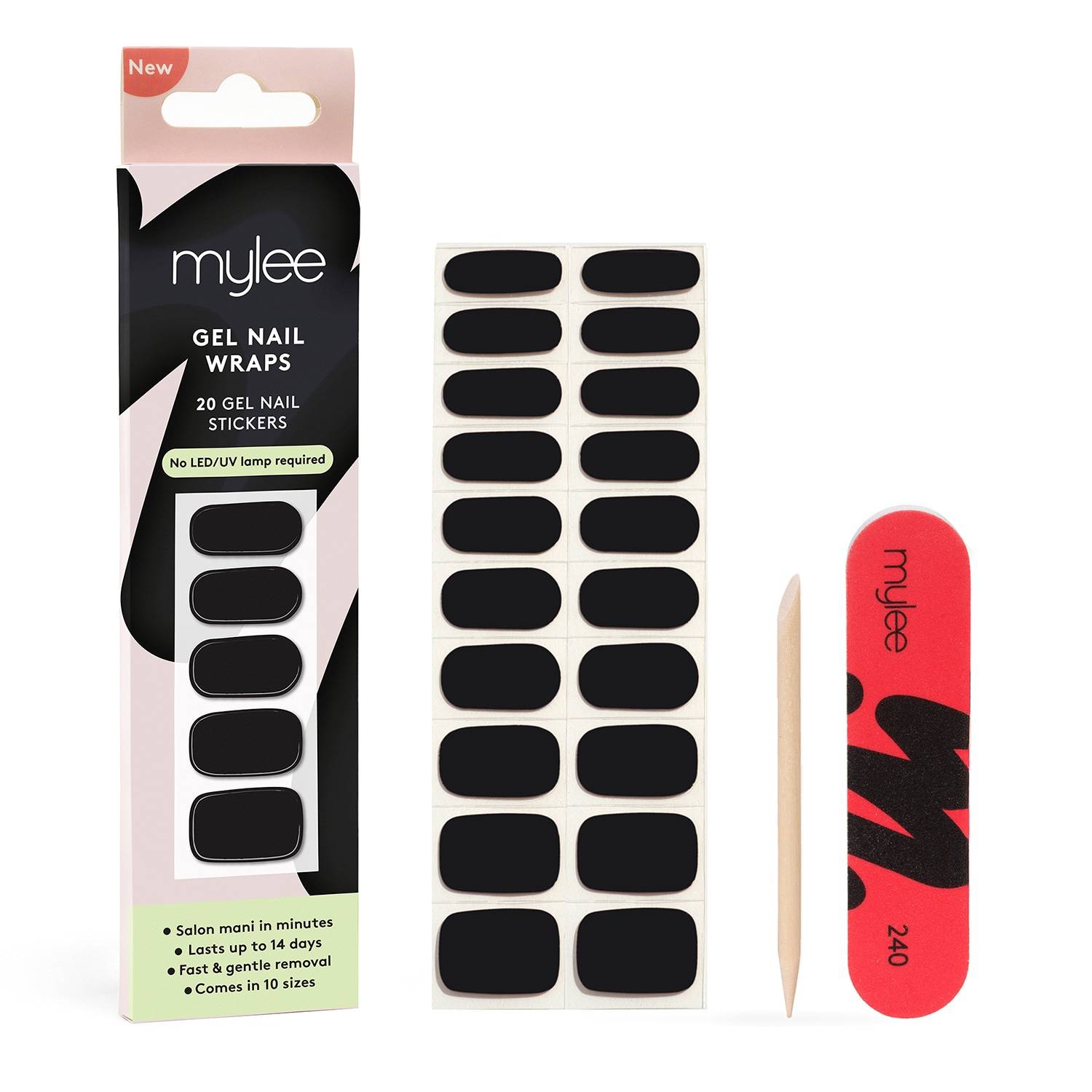 Mylee Gel Nail Wraps 20 Pieces Witching Hour