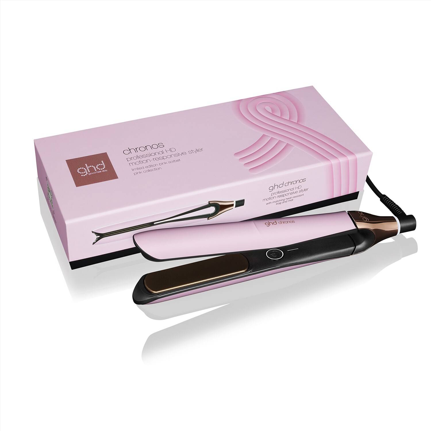 Ghd Chronos -  Charity Limited Edition Hair Straightener In Pink Sorbet
