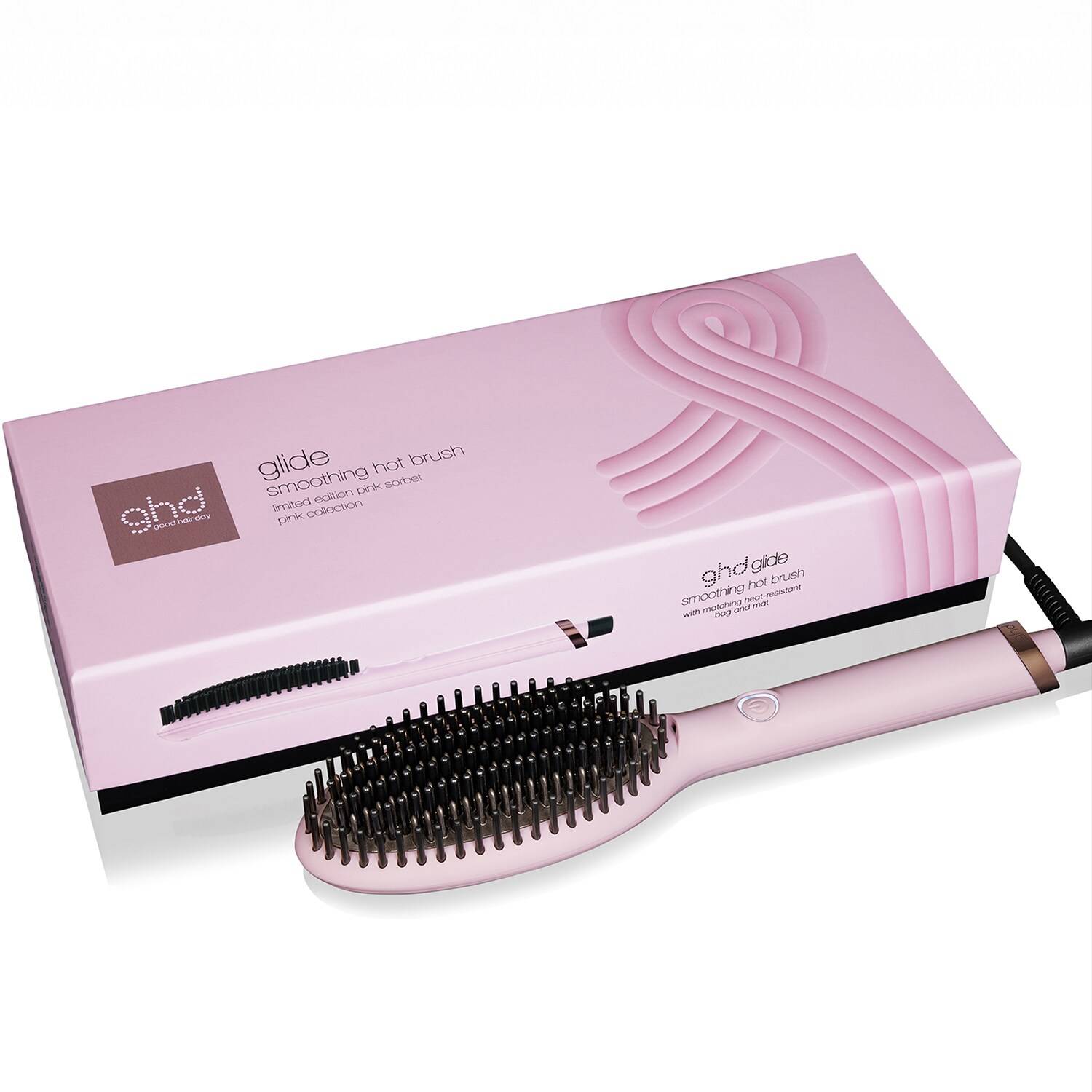 Ghd Glide - Charity Limited Edition Hot Brush In Pink Sorbet