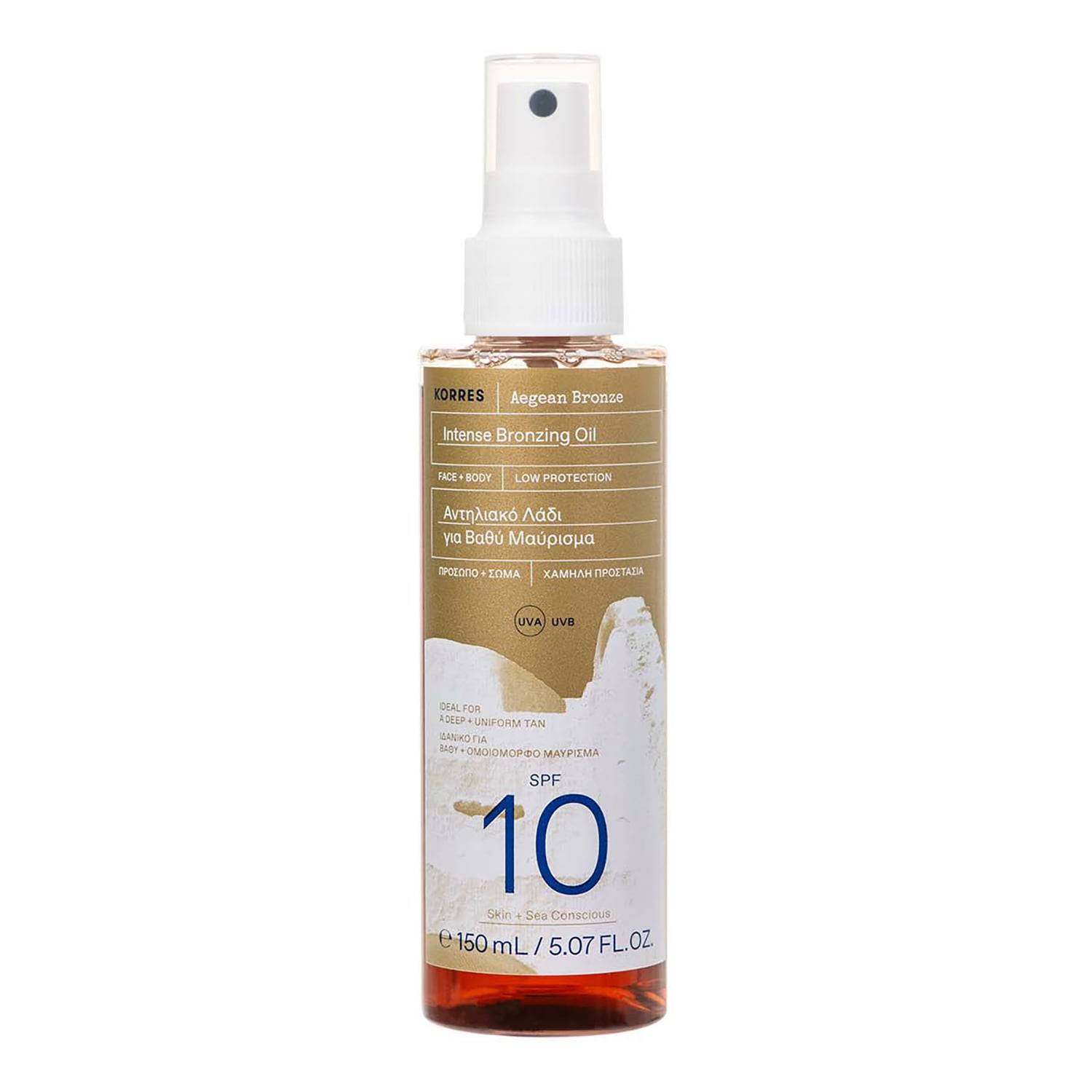 Korres Aegean Bronze Oil Spf10 150Ml