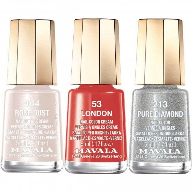 Mavala Diamond Dust Nail Polish Set 3 X 5Ml - Image 1