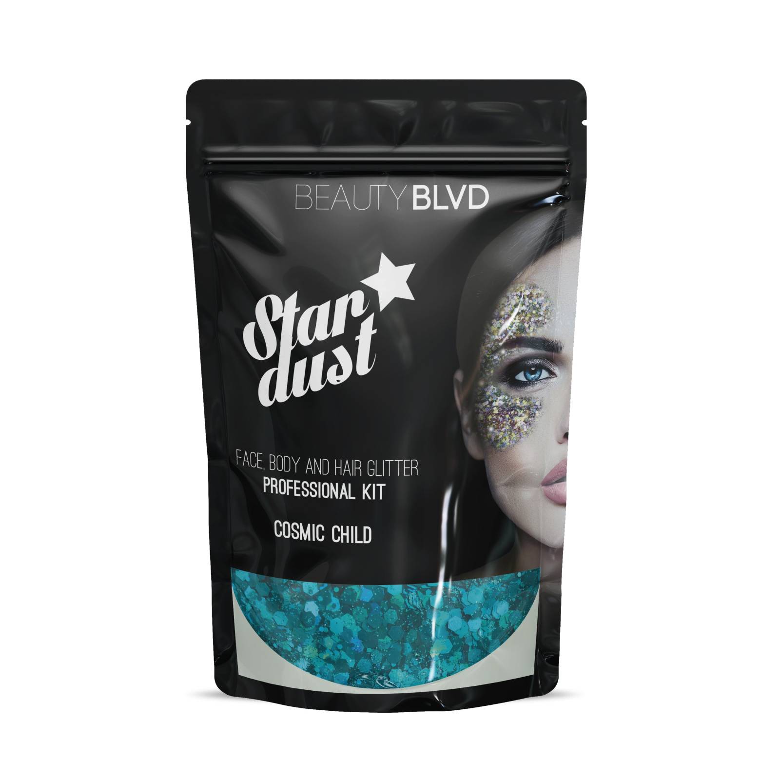 BeautyBLVD Cosmic Child - Stardust Face, Body and Hair Glitter PRO Kit