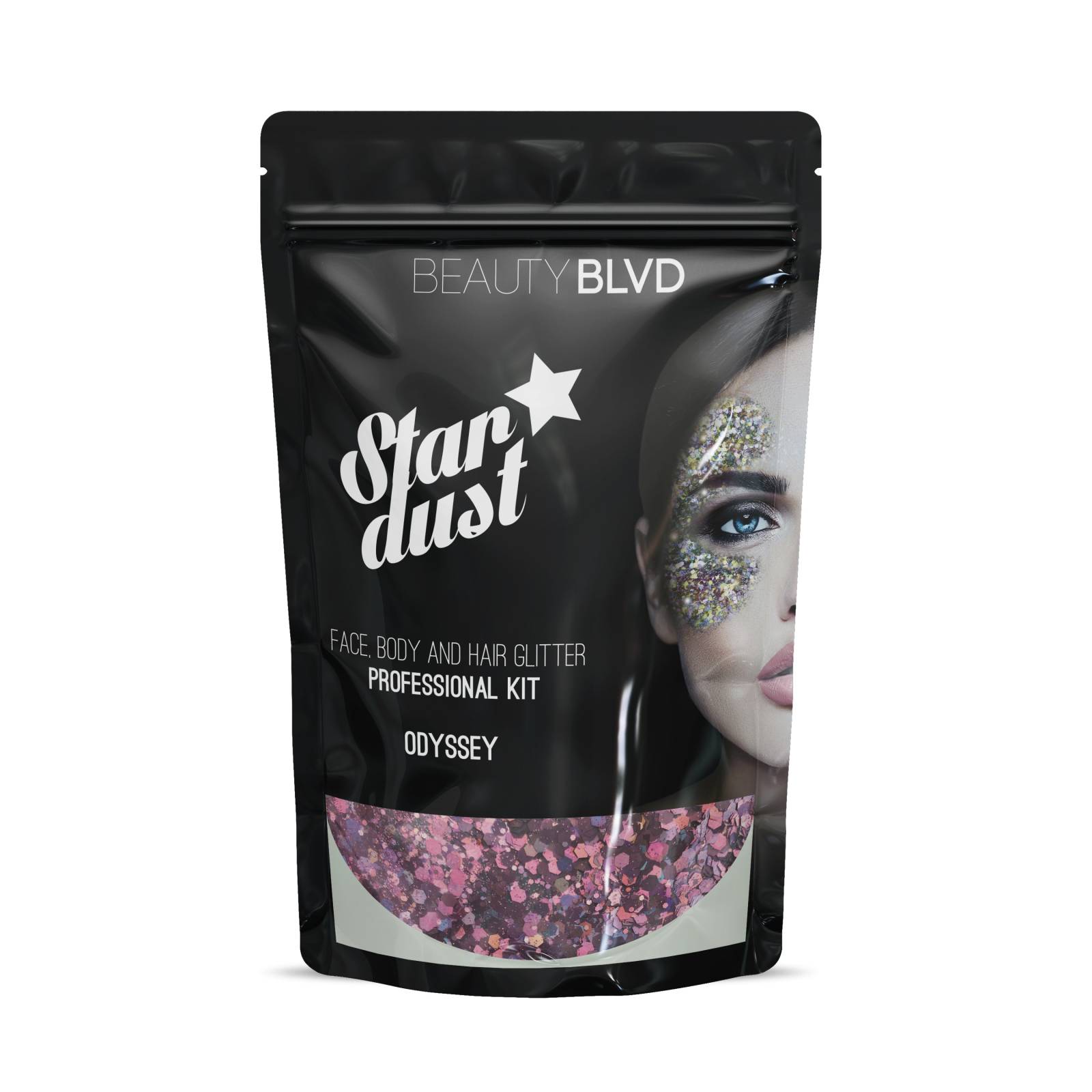 BeautyBLVD Odyssey - Stardust Face, Body and Hair Glitter PRO Kit